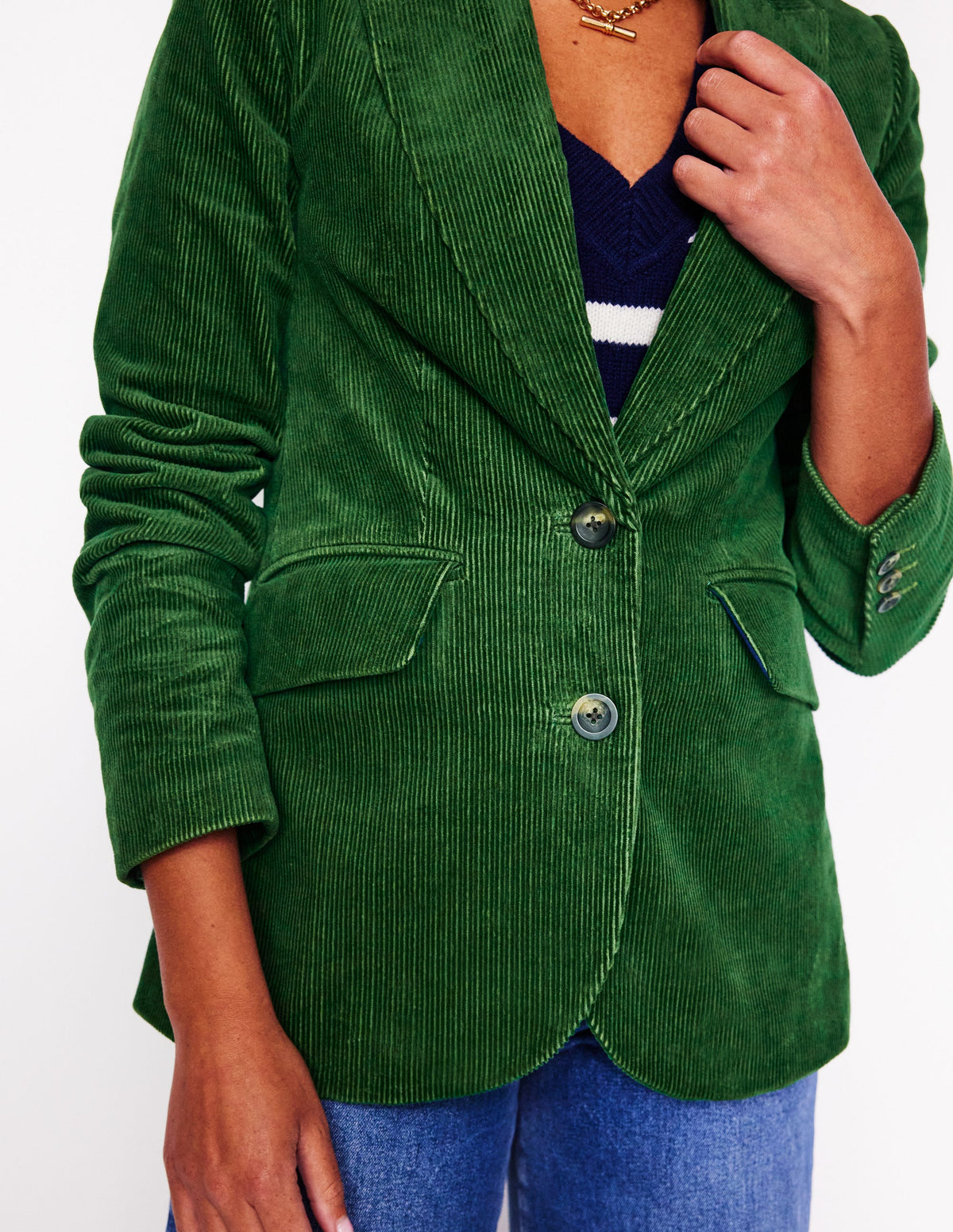 Marylebone Cord-Blazer-Wintergrün - Image 2