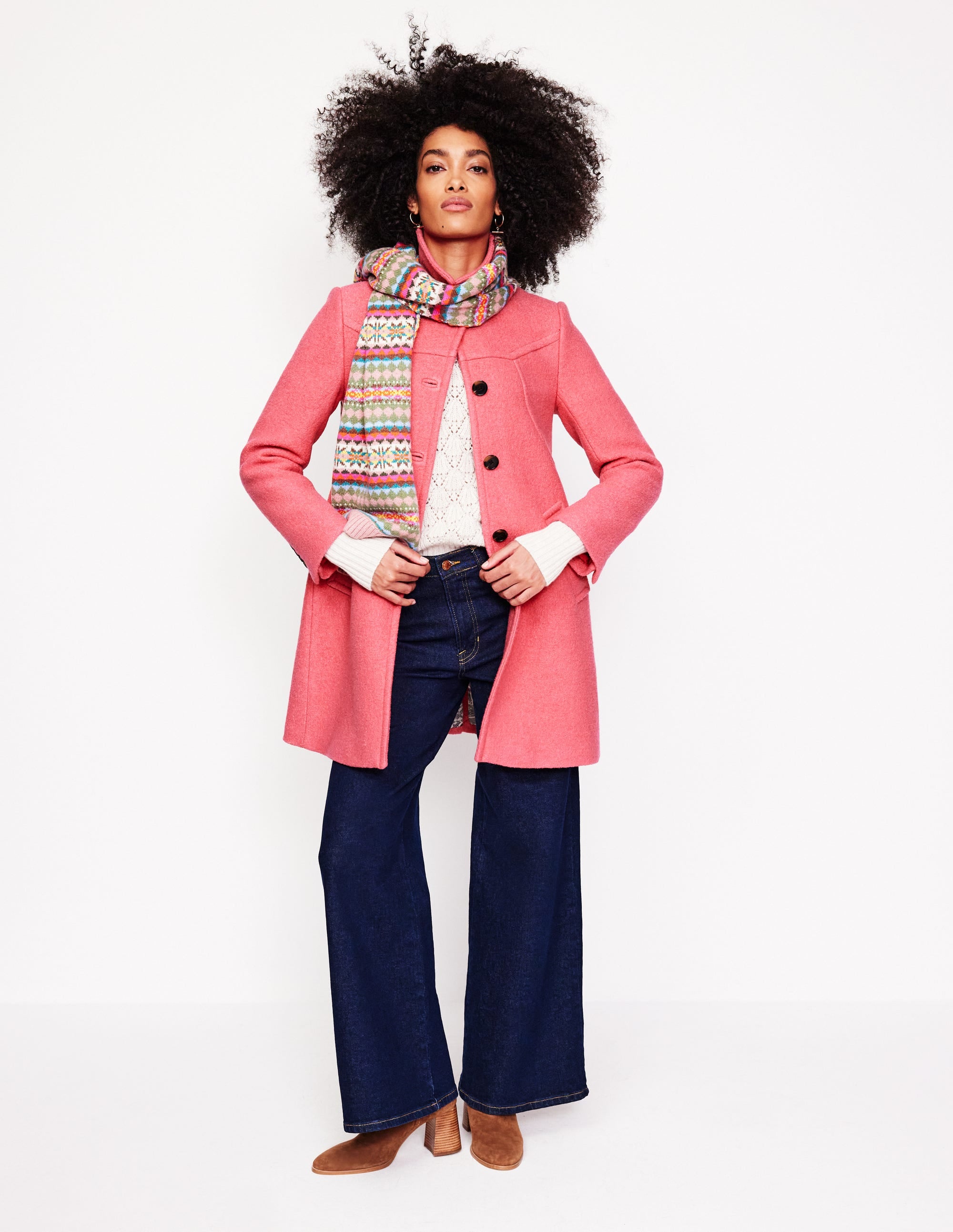 Lincoln Textured Coat-Rhubarb - Image 1