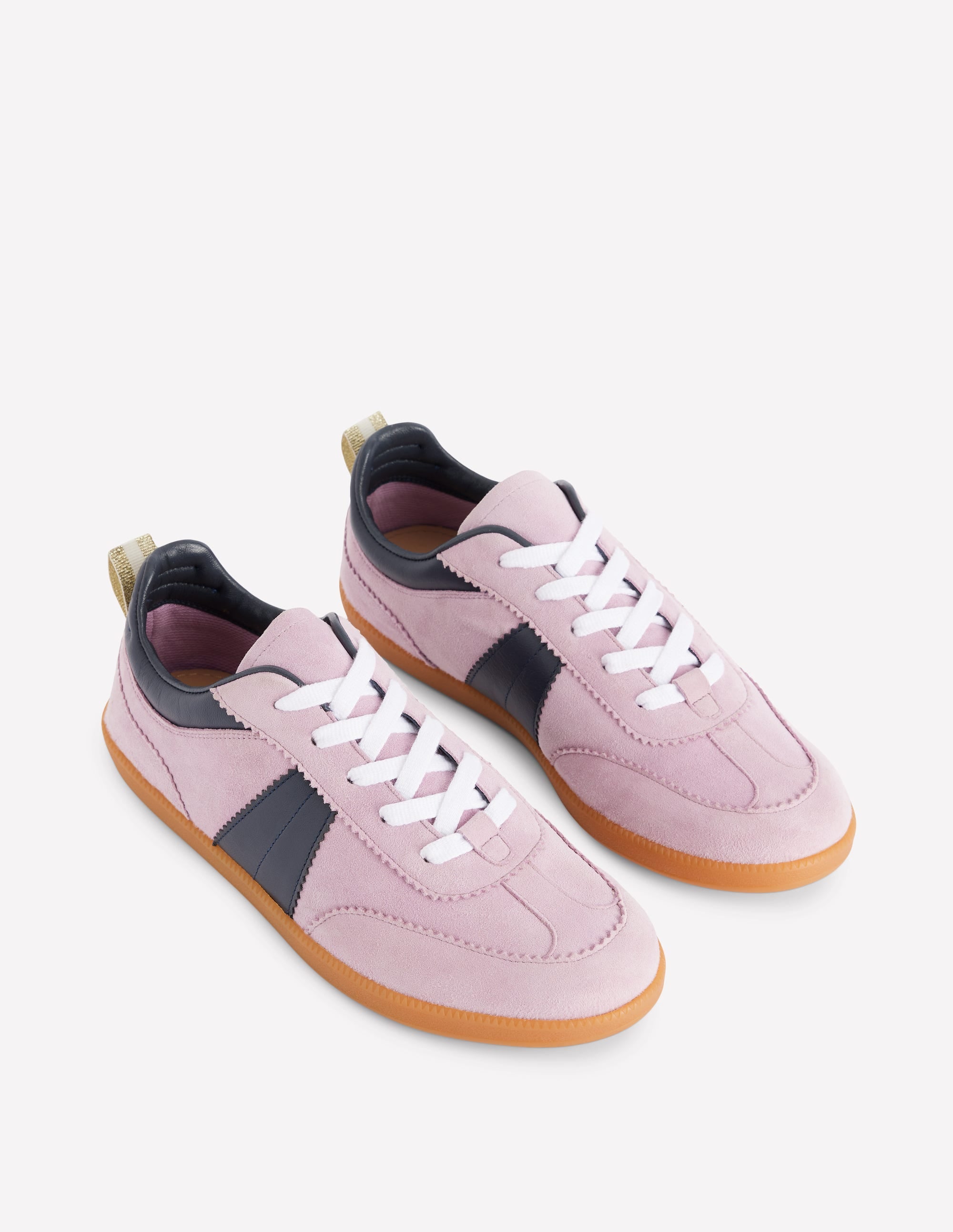 Tennis rétro Erin-Mauve vintage/bleu marine - Image 3