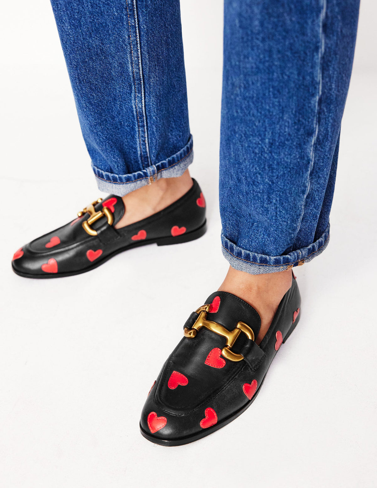 Mocassins Iris à mors-Cœurs noirs - Image 2