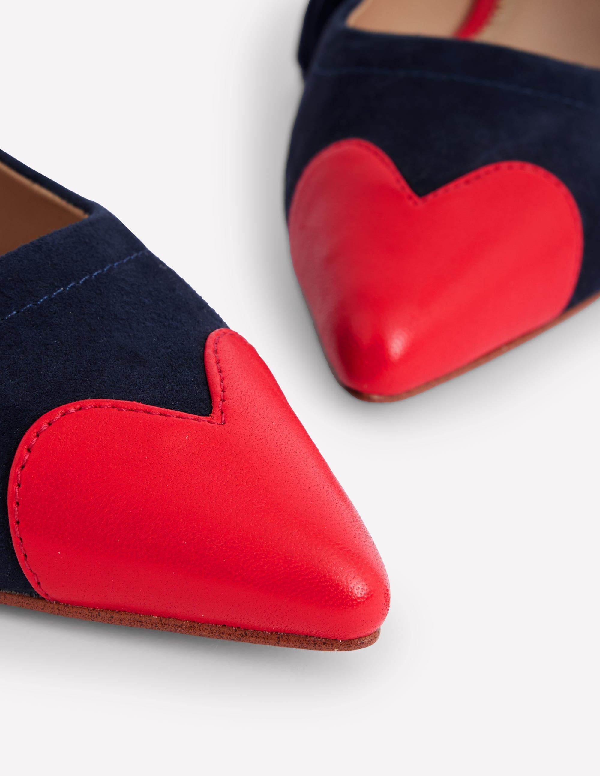 Tassel Tie Point Flat-Navy and Poppy Red - Image 4