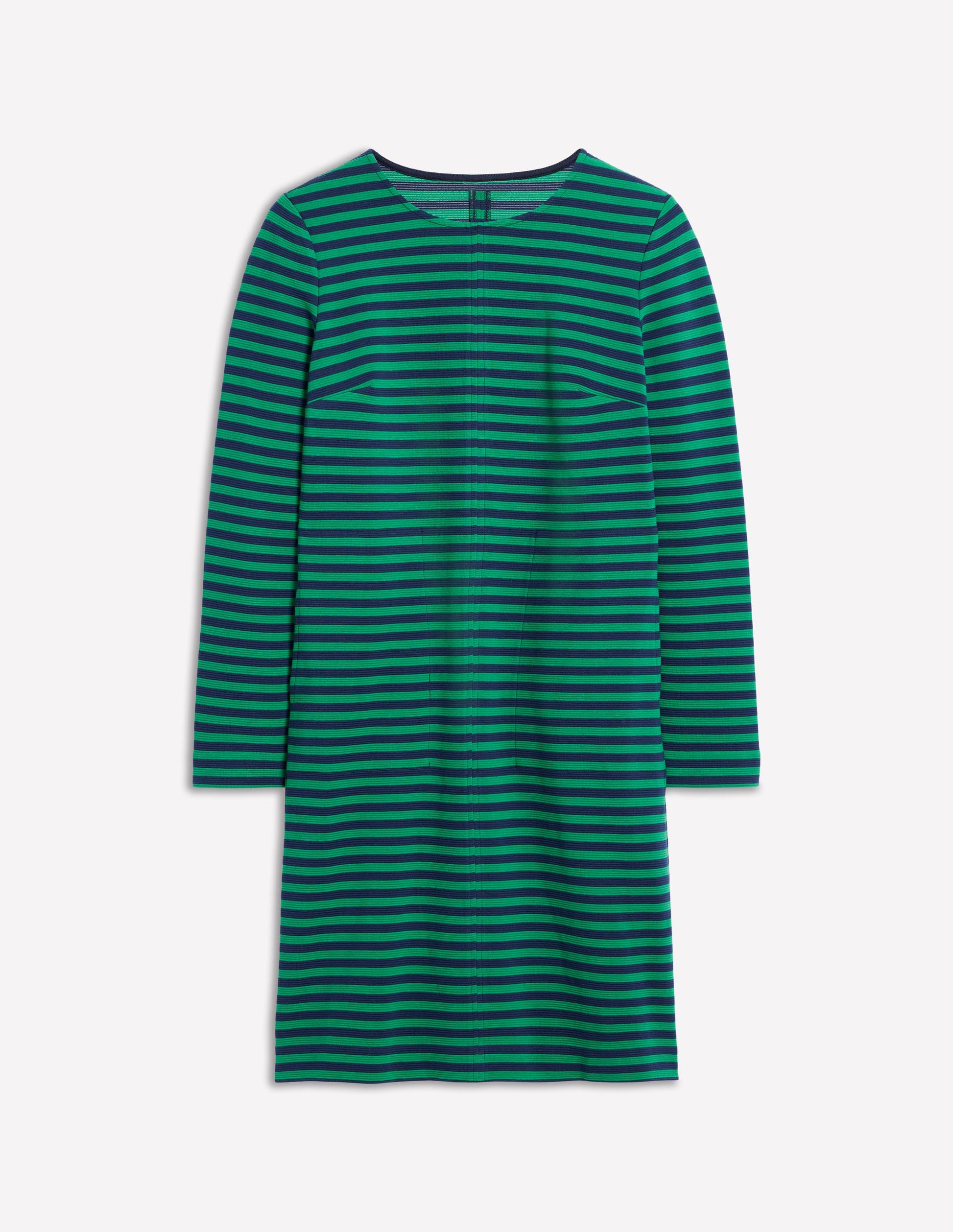 Cornelia Ottoman Dress-Rich Emerald, Navy Stripe-5