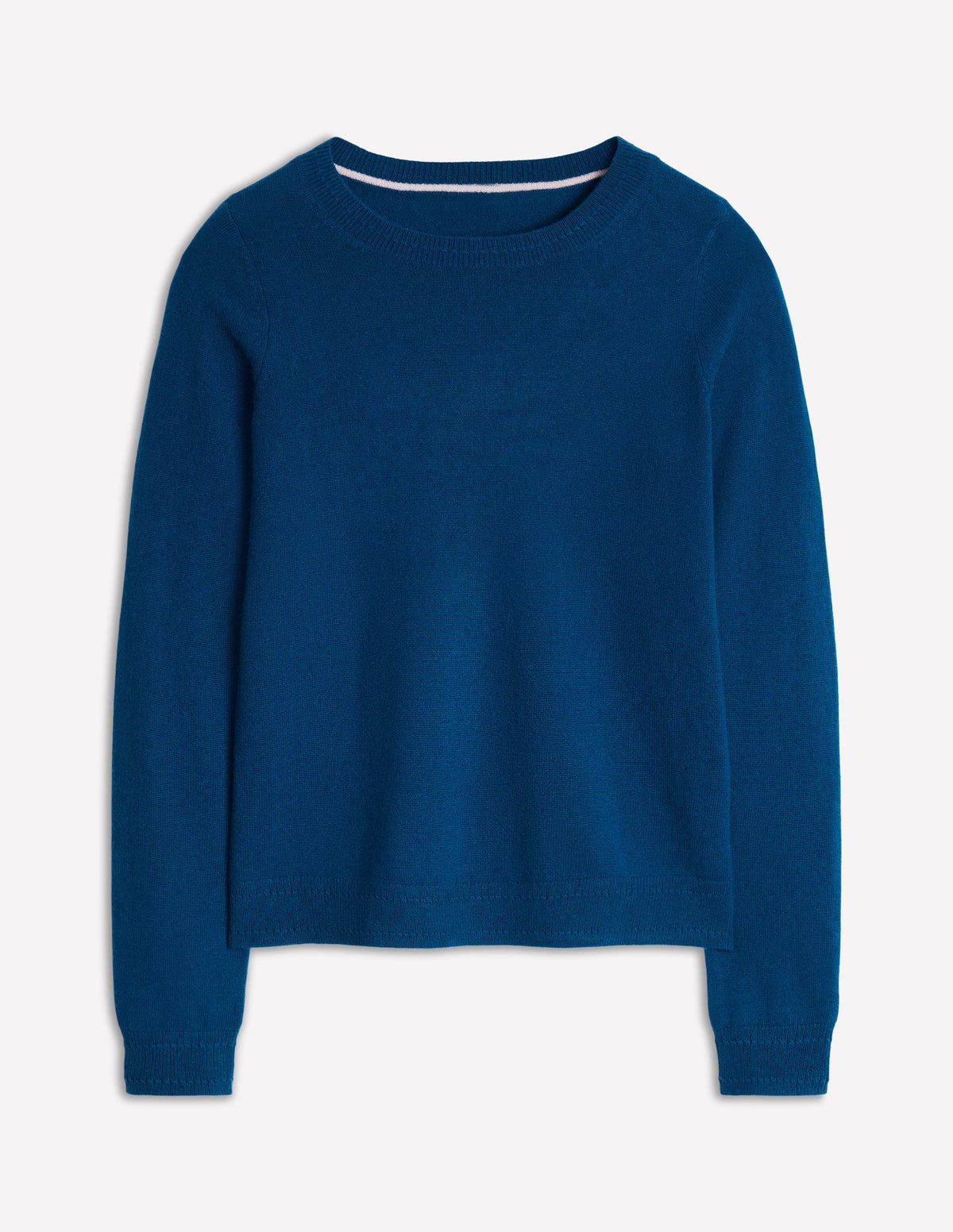 Eva Cashmere Crew Neck Jumper-Harbour Blue - Image 5