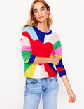 Lydia Kaschmirpullover-Bunt, Herzspektrum