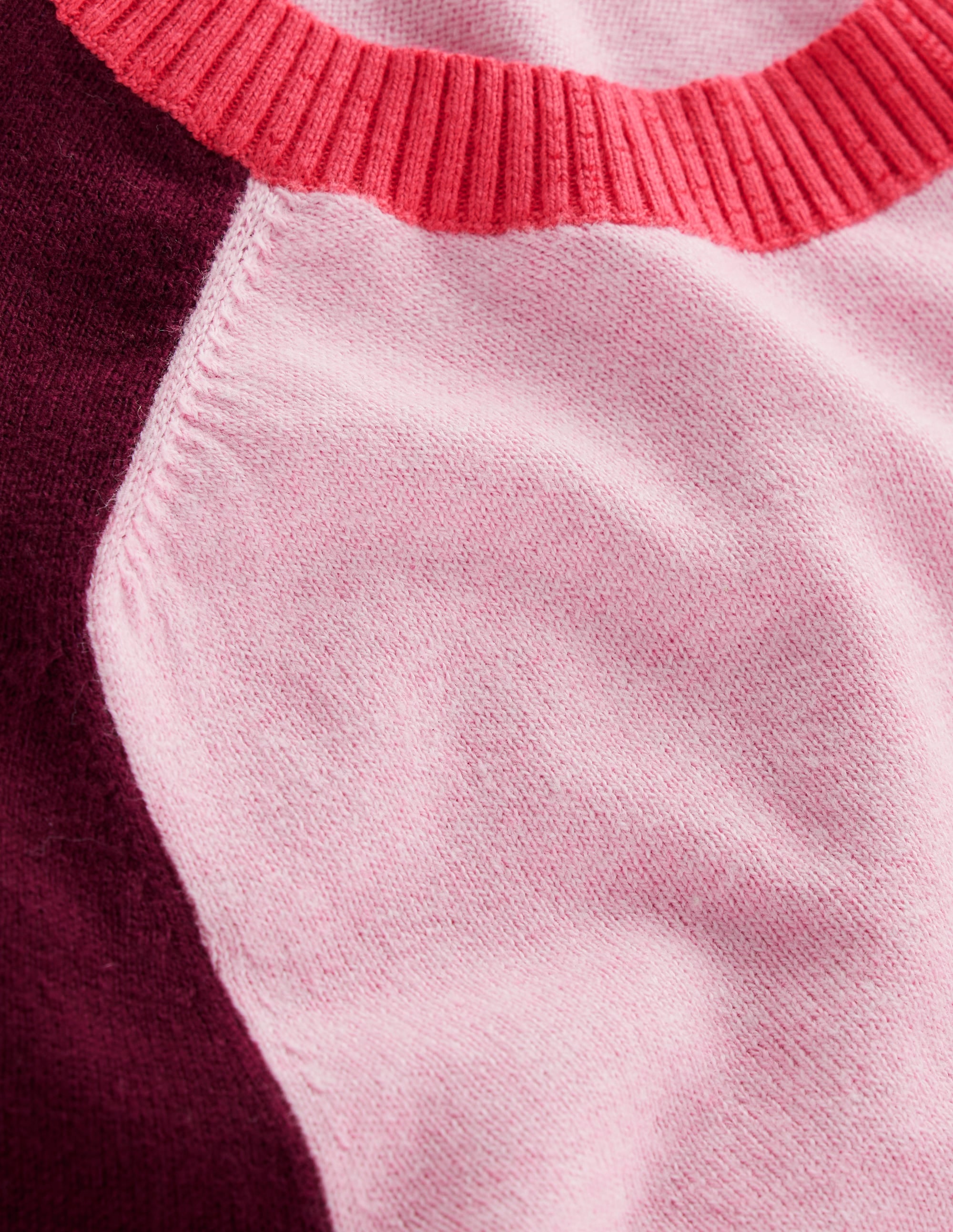 Meg Pullover mit Raglanärmeln-Sanftrosa, Blockfarben - Image 6