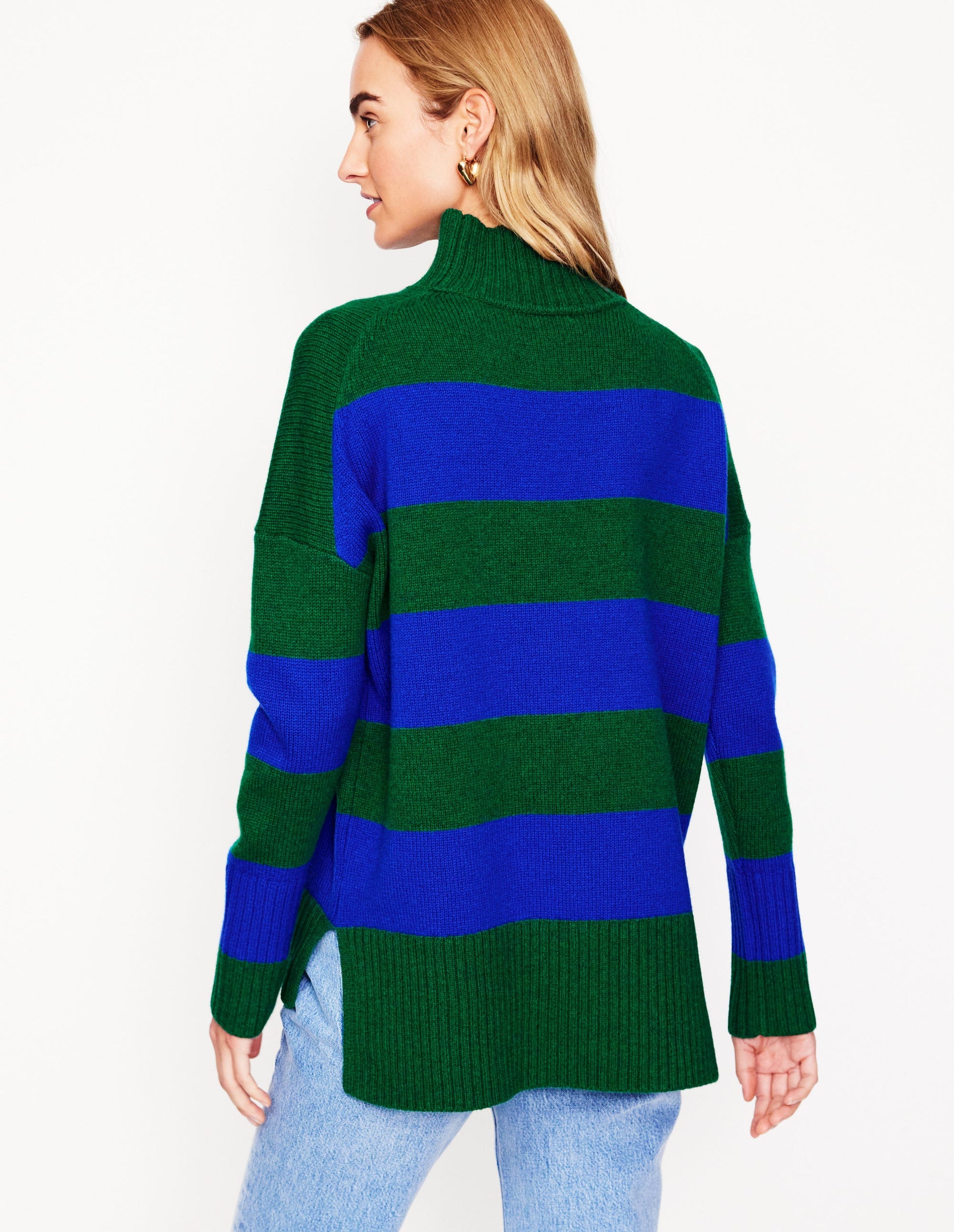 Jessica Oversize-Pullover-Bavaria-Grün, Monarchblau-3