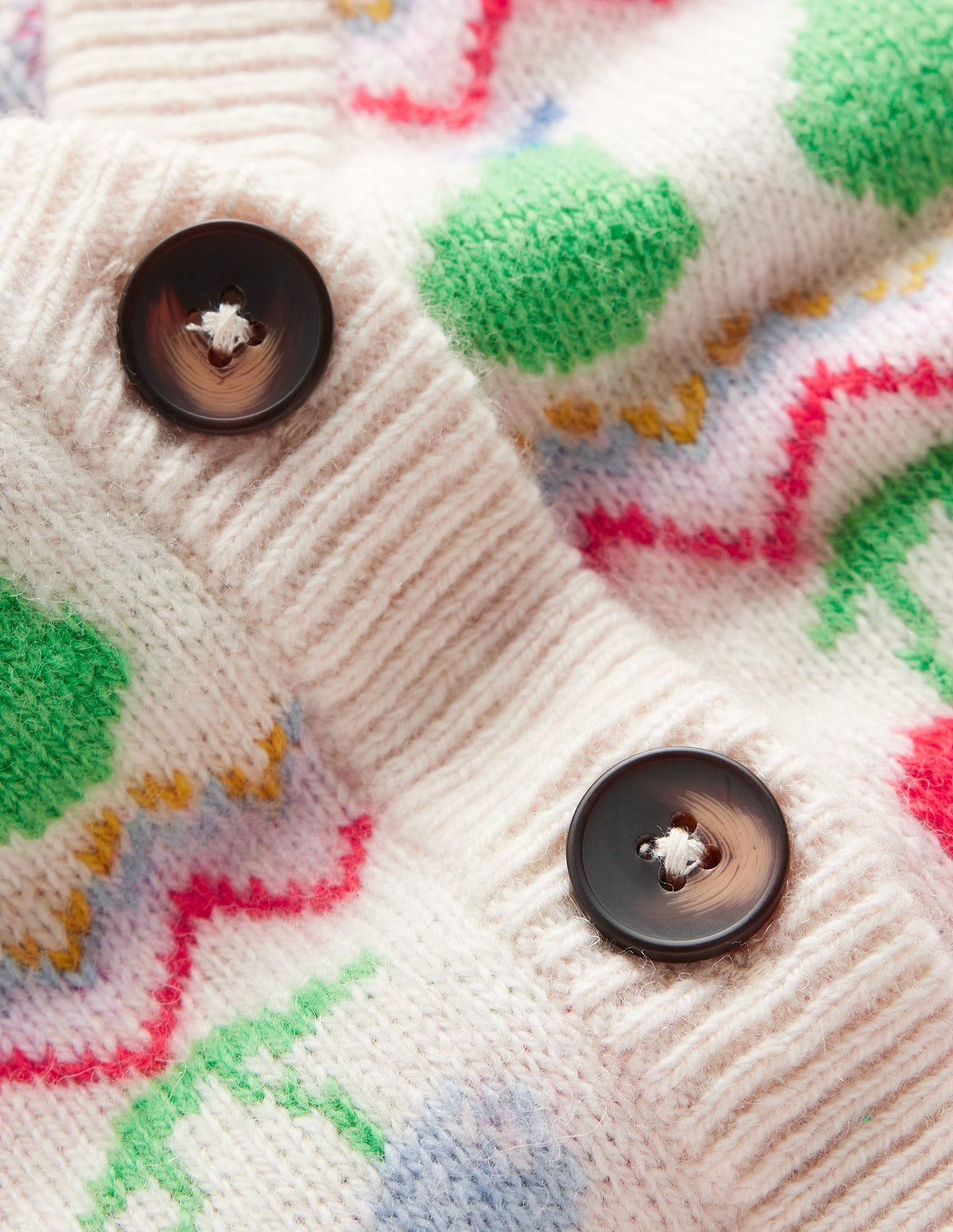 Edie Fair-Isle-Weste-Beige Meliert, Obst-9