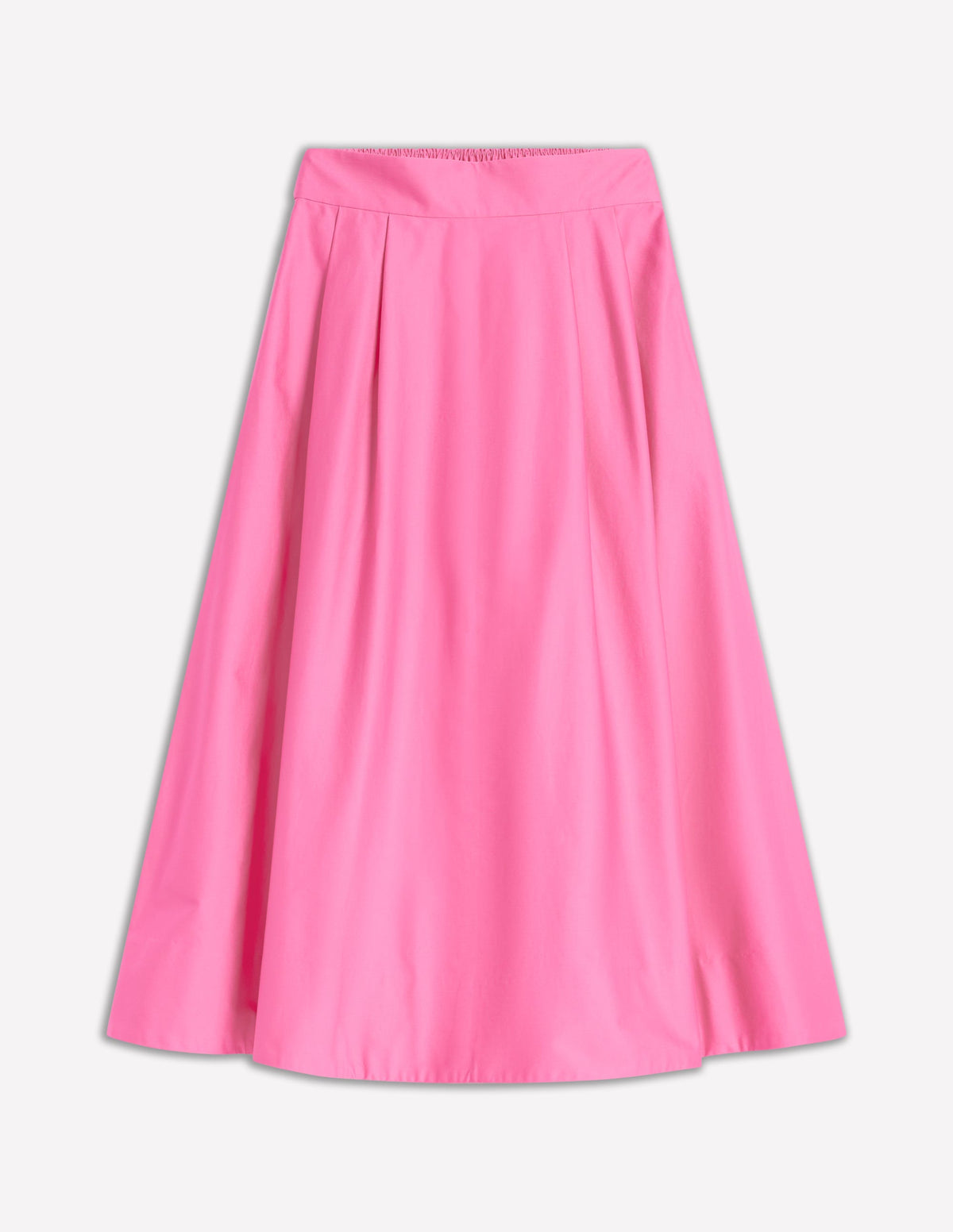 Isabella Cotton Sateen Skirt-Sorbet Pink-6