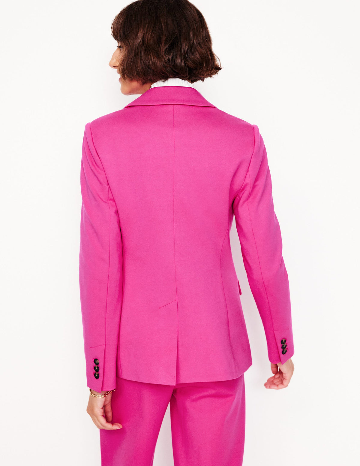 Marylebone Ponte Blazer-Pink Peony-3