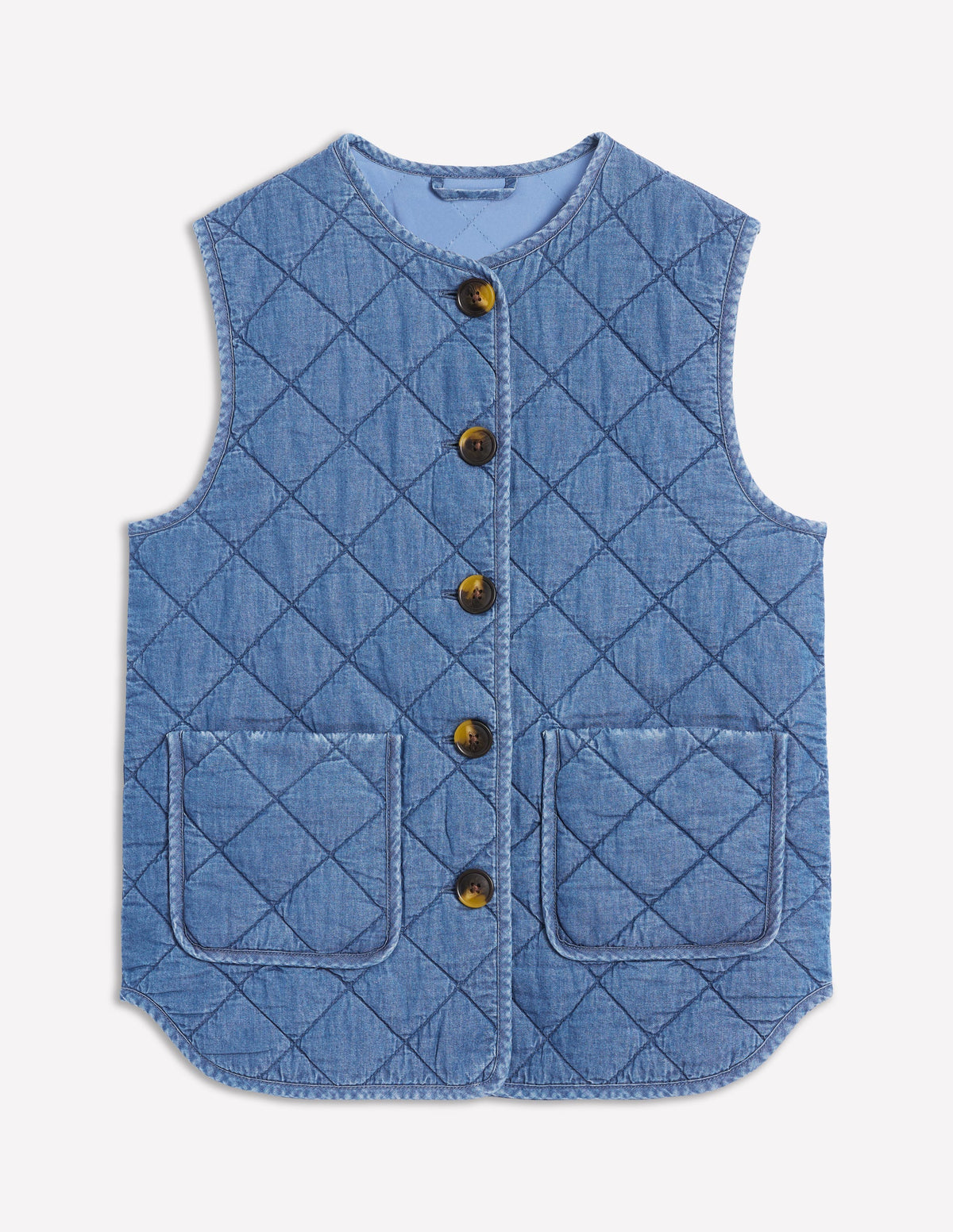 Jeans-Steppweste-Mittlere Waschung - Image 6