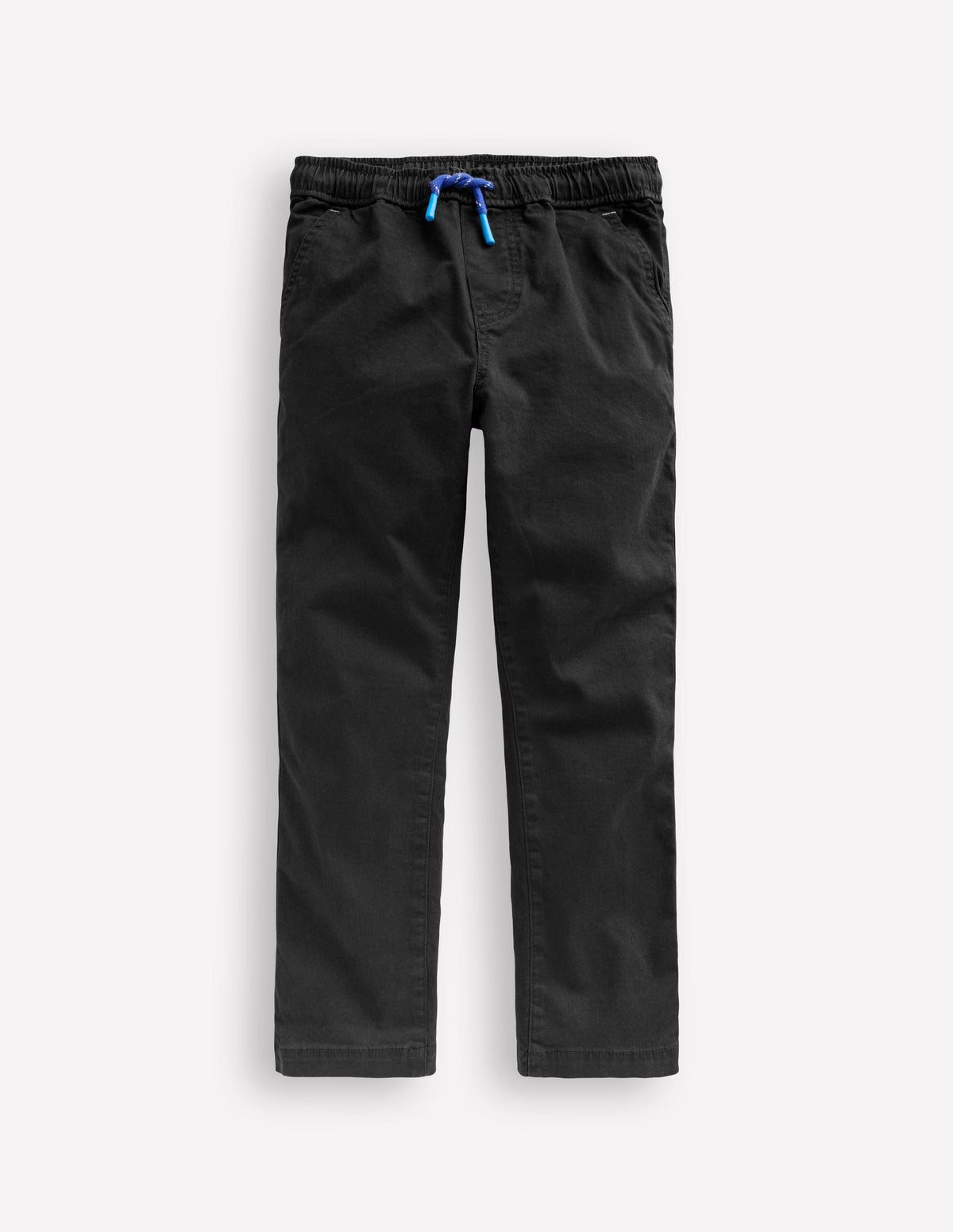 Pantalon slim à enfiler-Noir - Image 1