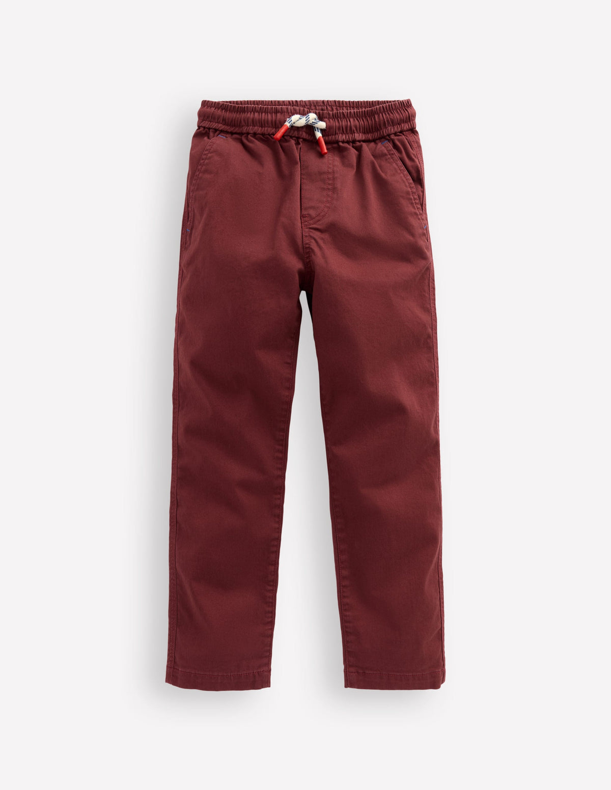 Schmal geschnittene Hose zum Hineinschlüpfen-Kastanie-1