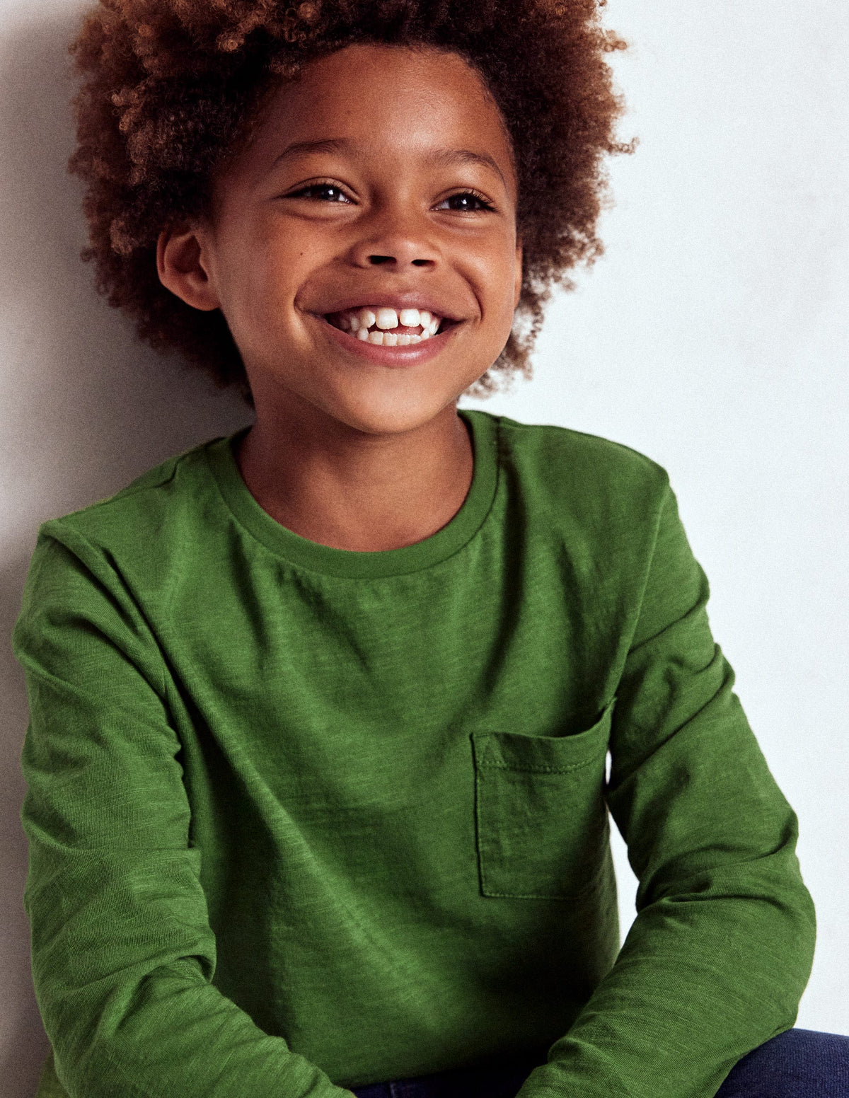 Everyday Long Sleeve T-Shirt-Broccoli Green - Image 1