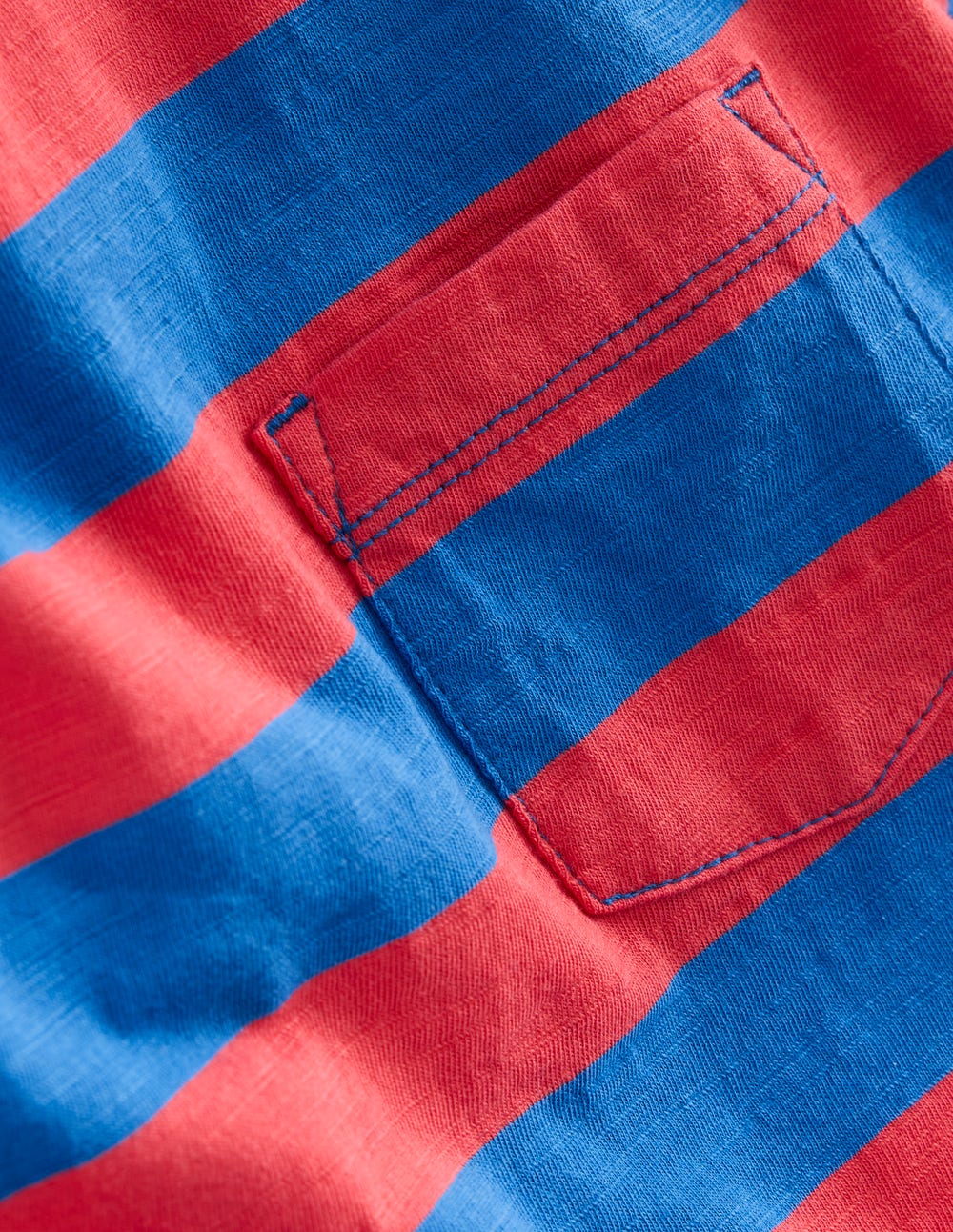 Everyday Long Sleeve T-Shirt-Kingfisher Blue/ Jam Red-6