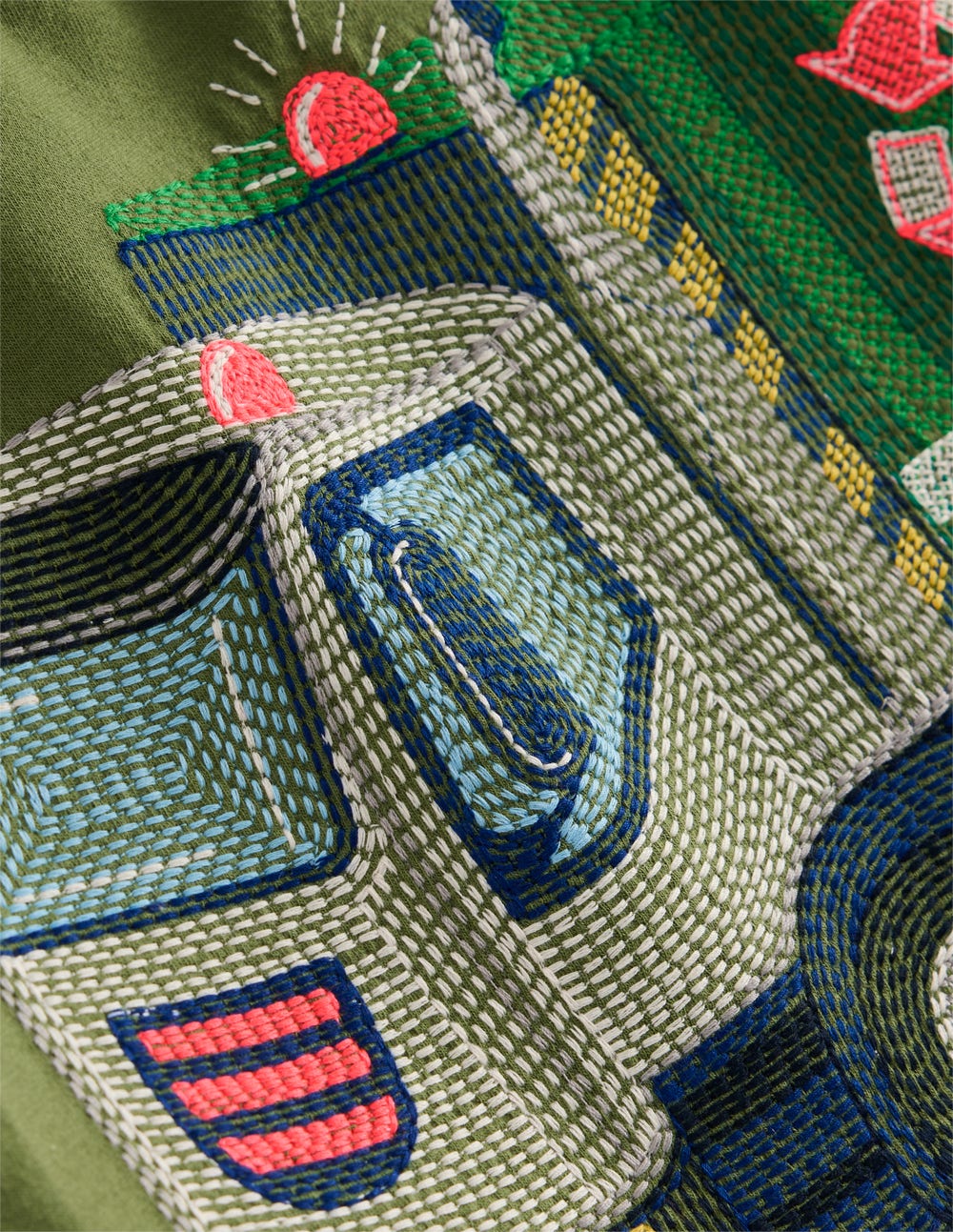 T-Shirt mit Superstitch-Design-Safarigrün Müllabfuhr - Image 3