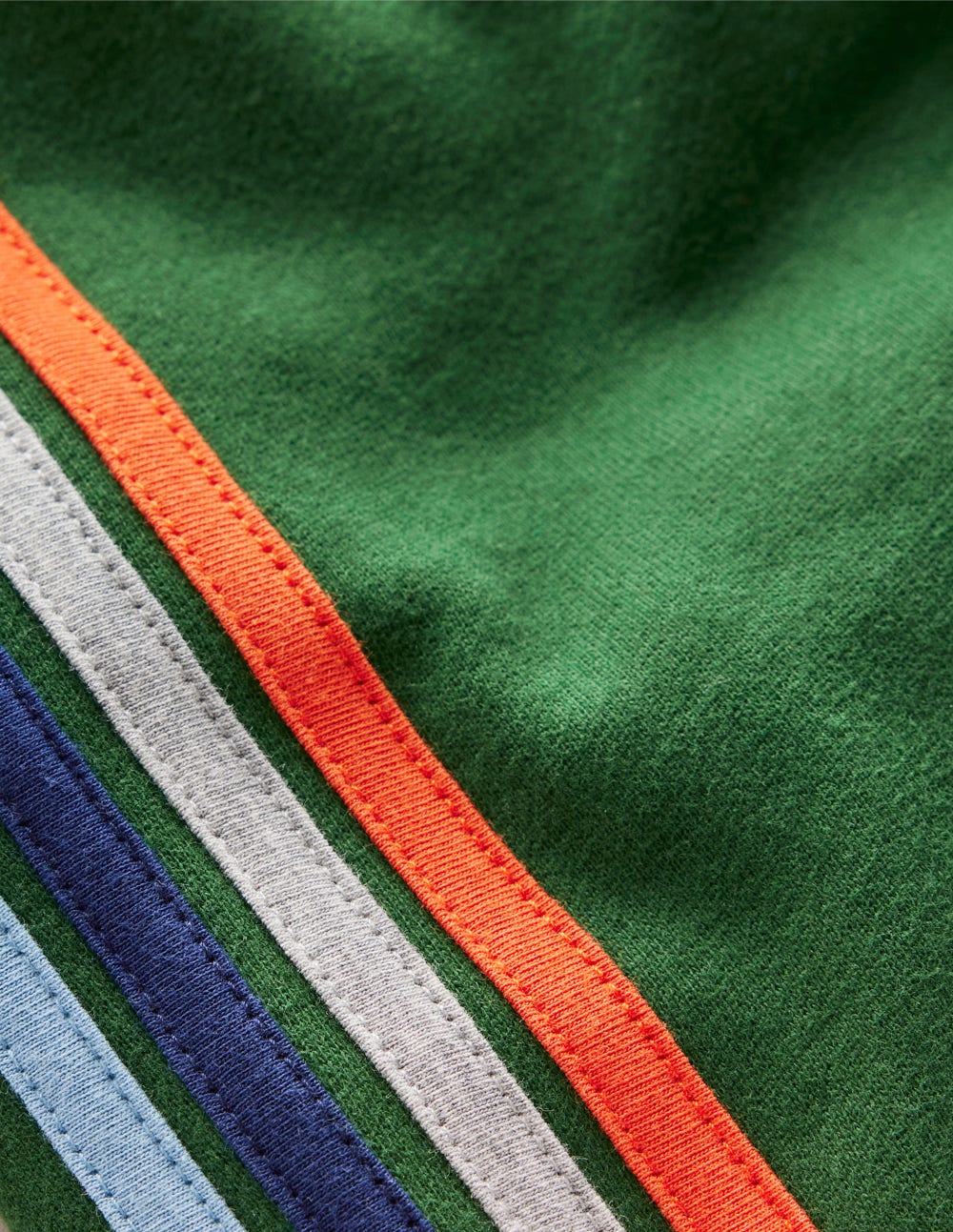 Rainbow Stripe Joggers-Pine Green - Image 6