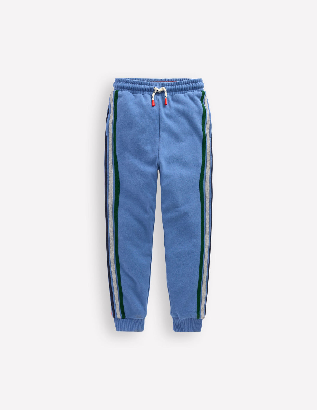 Jogginghose mit Streifen in Regenbogenfarben-Flussblau-4