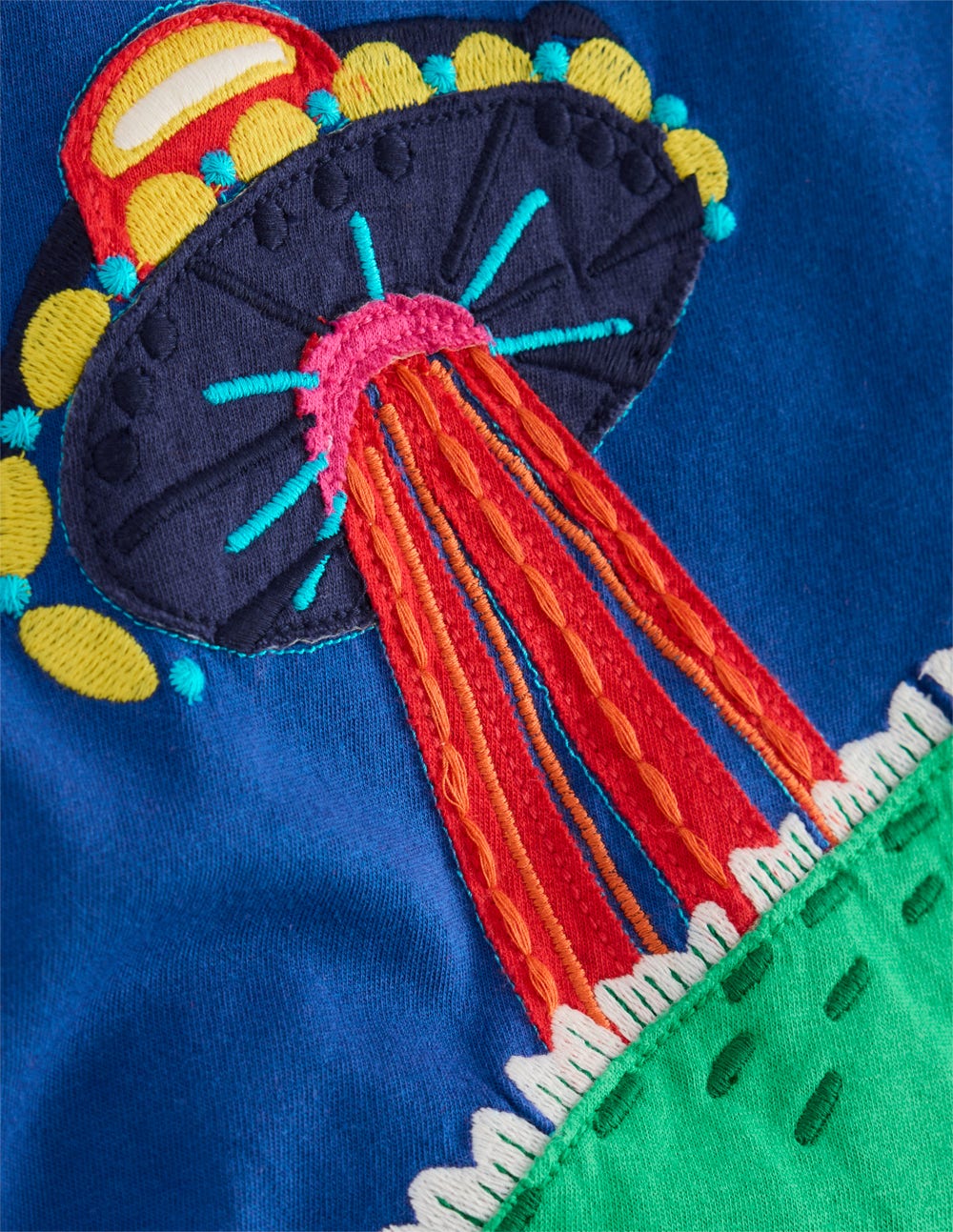 T-Shirt mit Applikation-Dino Weltall - Image 3
