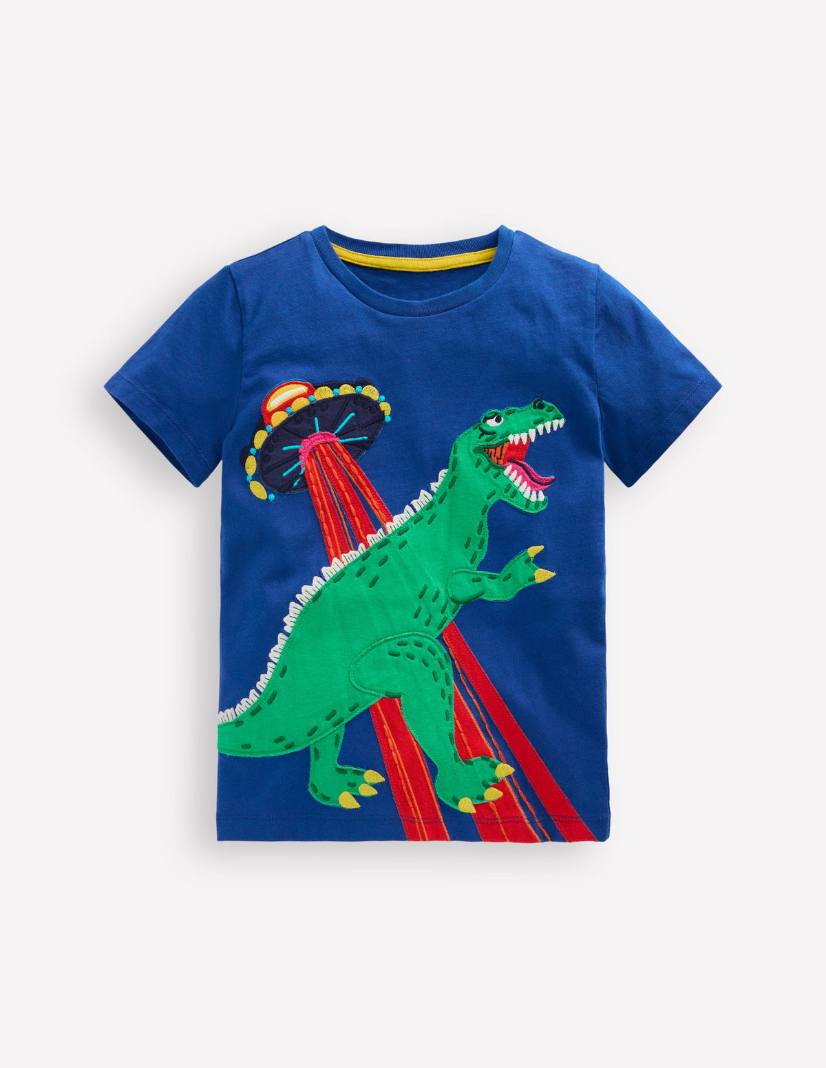 T-Shirt mit Applikation-Dino Weltall - Image 1