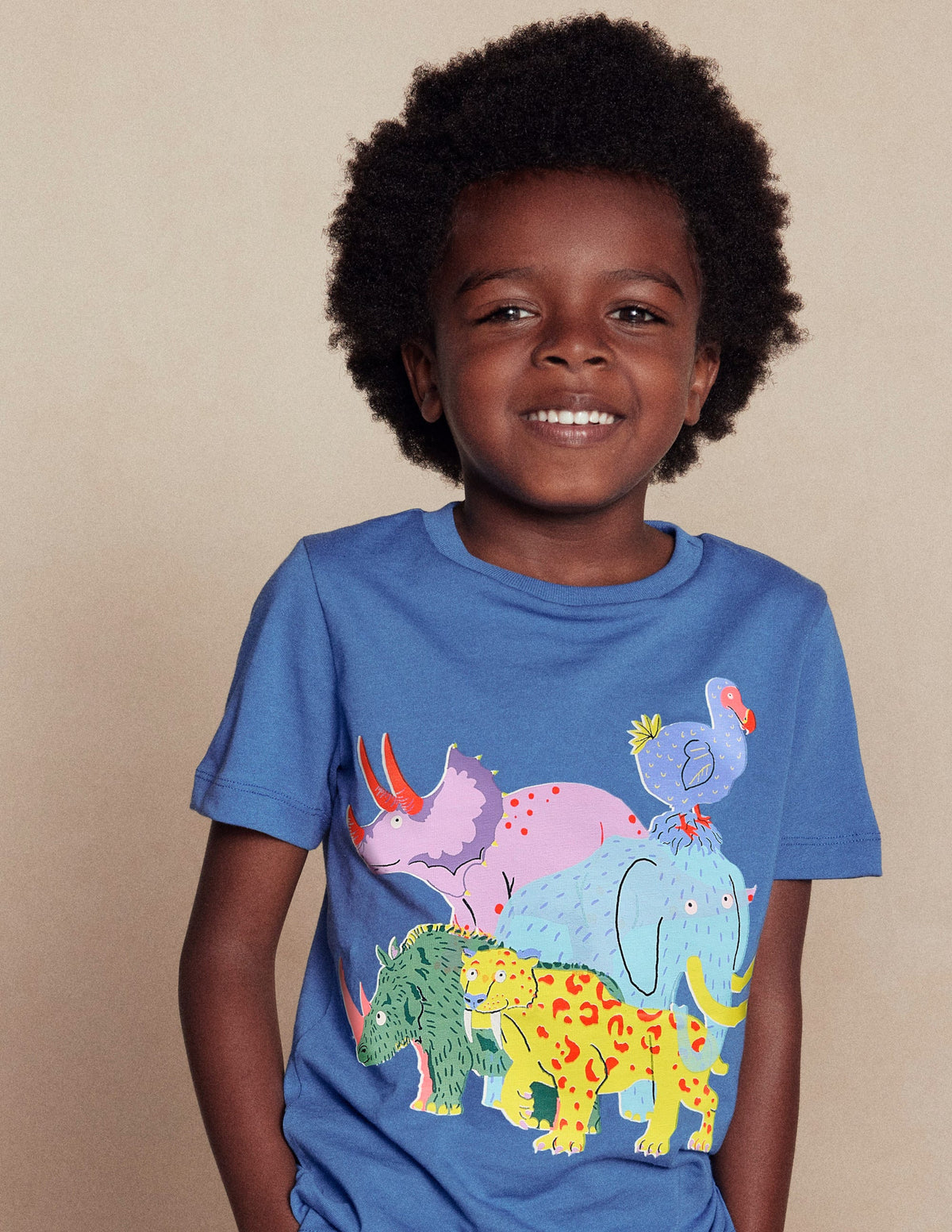 Riso T-Shirt-Delftblau Ausgestorbene Tiere-4