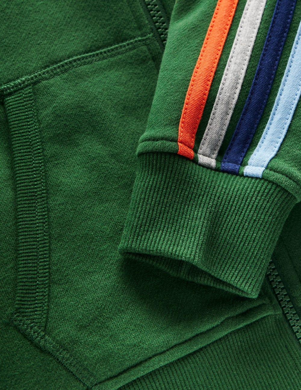 Regenbogen-Kapuzenjacke-Kieferngrün-3