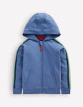 Regenbogen-Kapuzenjacke-Flussblau
