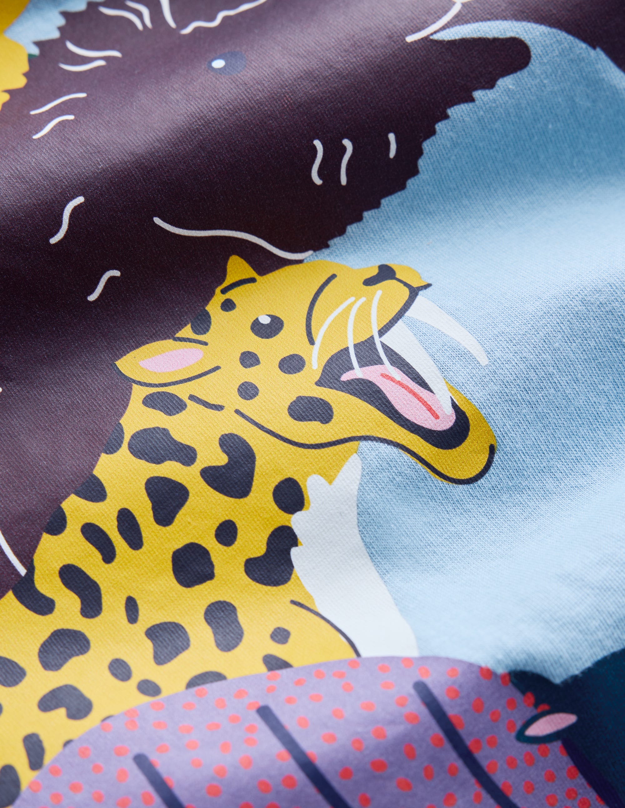 Langarmshirt mit Druck-Gletscherblau Prähistorisch - Image 3