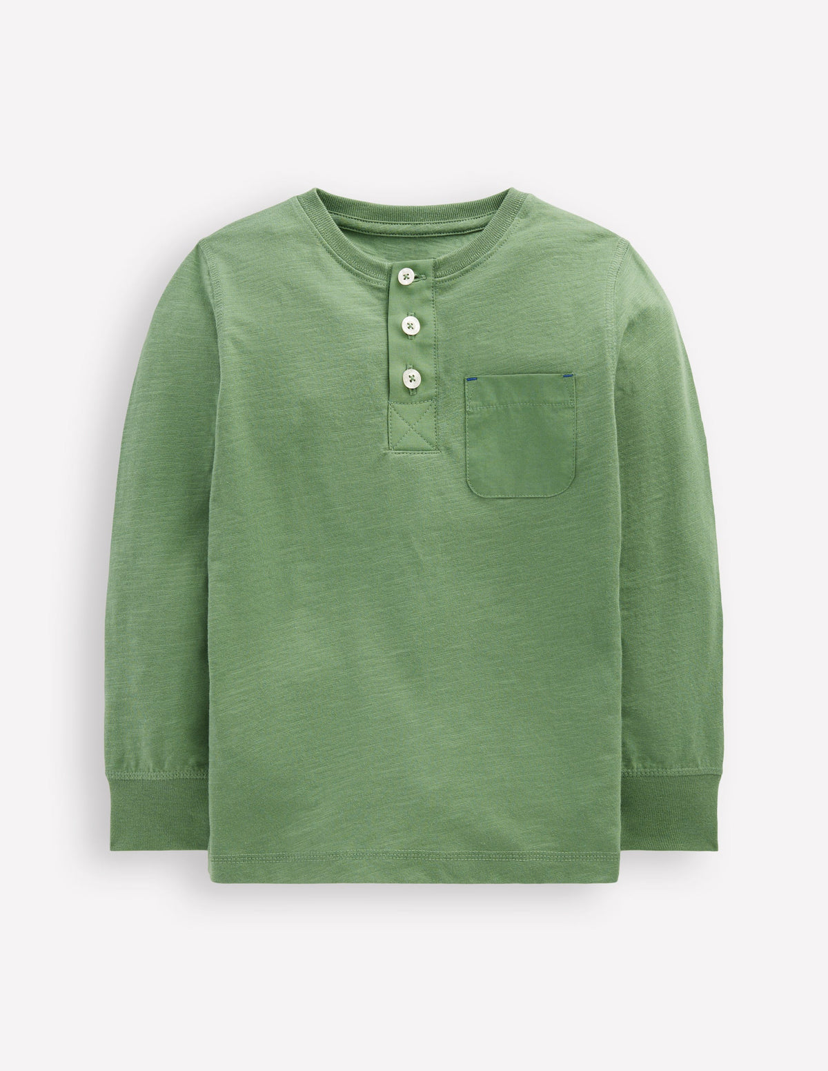 Everyday Henley T-shirt-Newt Green - Image 4