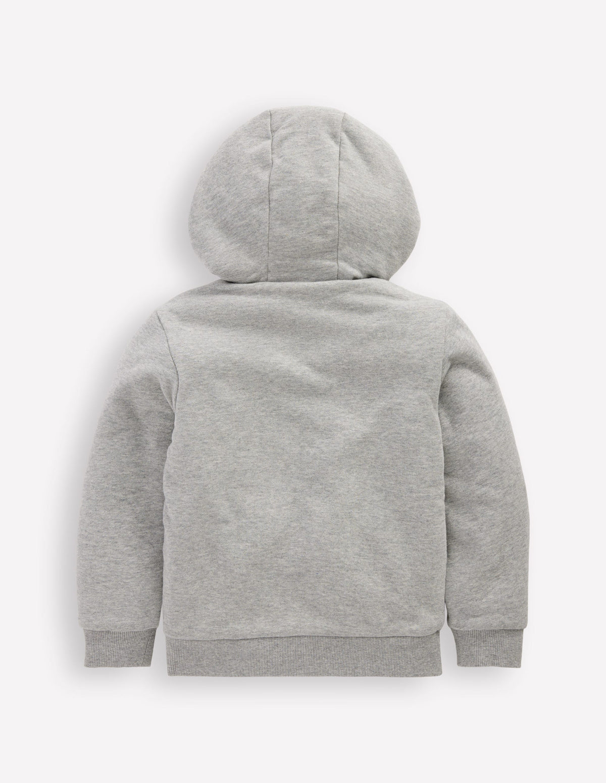 Wendbarer Teddy-Kapuzenpullover-Grau Meliert-5