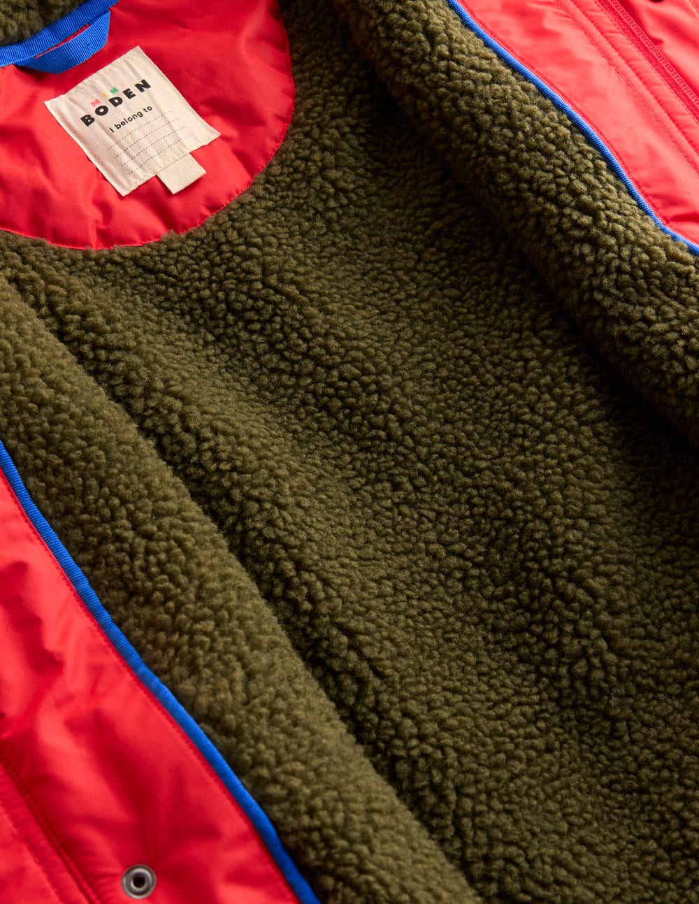 Anorak mit Teddyfellfutter-ROT-5