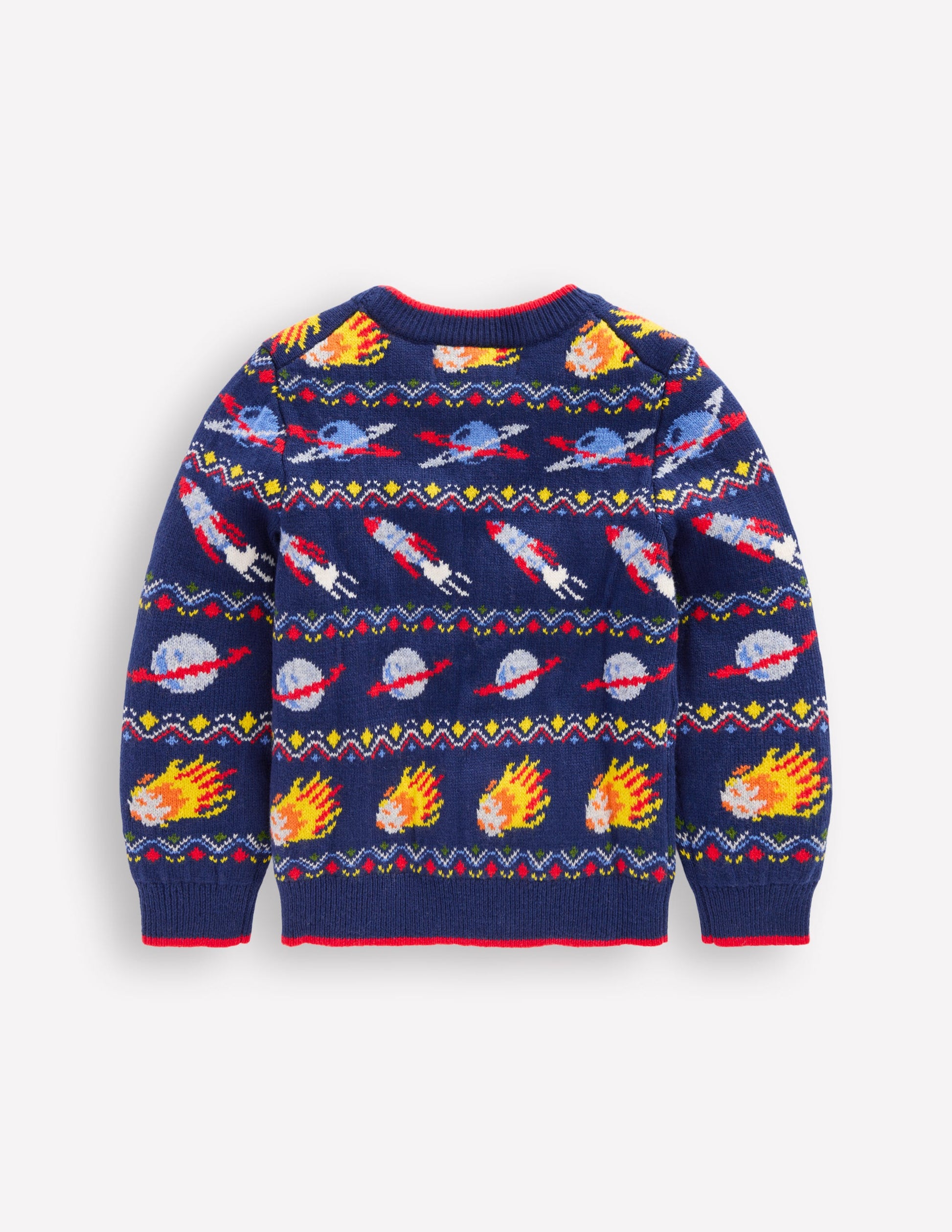 Fair-Isle-Pullover-Schuluniform-Navy, Weltraum-2