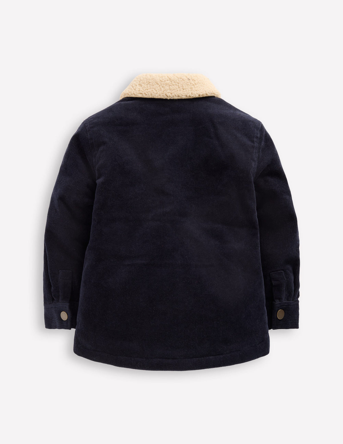 Cordjacke mit Teddyfellfutter-Schuluniform-Marineblau - Image 2
