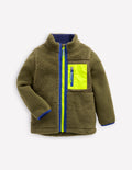Kuschelige, winddichte Fleecejacke-Winter Moos