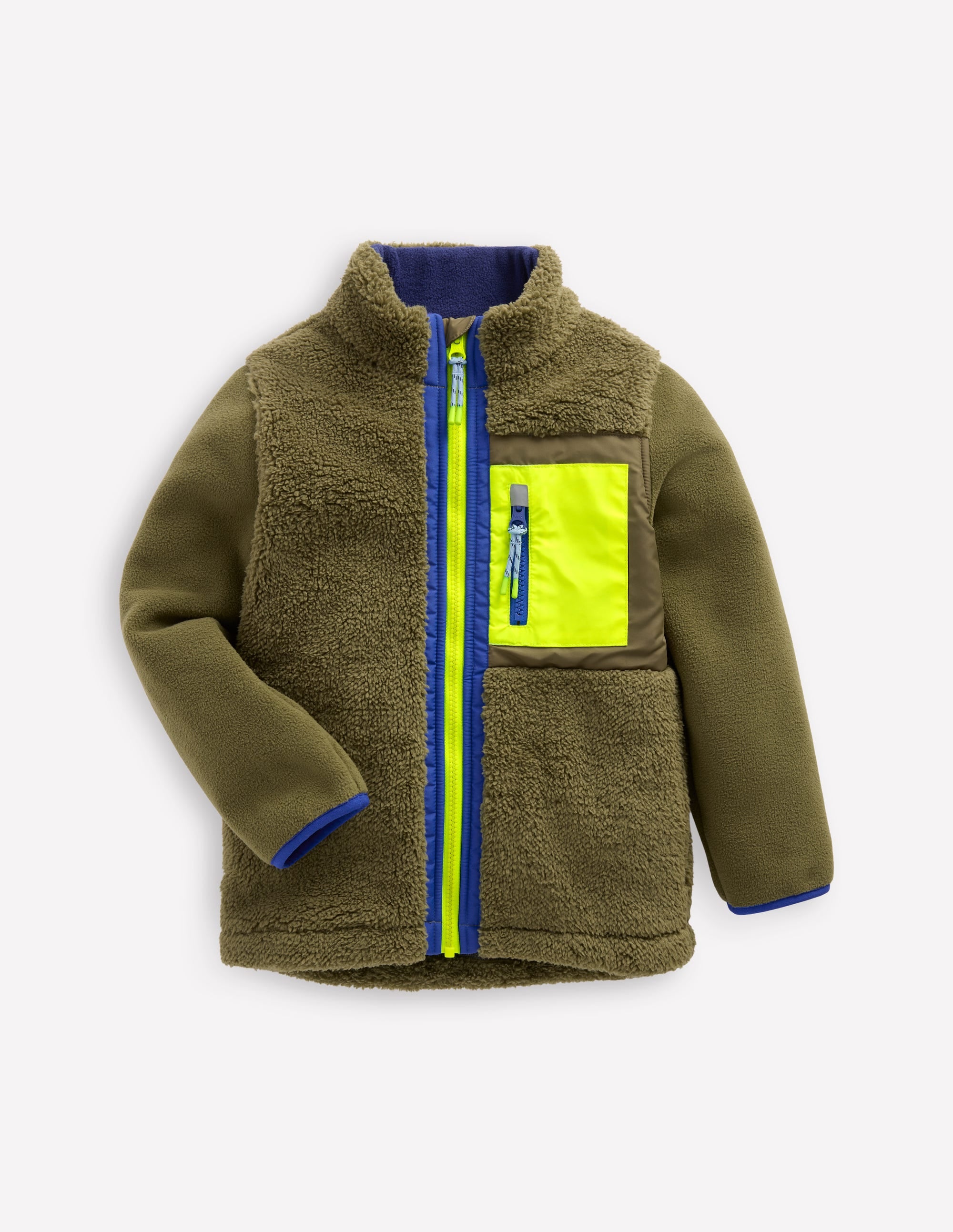 Kuschelige, winddichte Fleecejacke-Winter Moos - Image 1