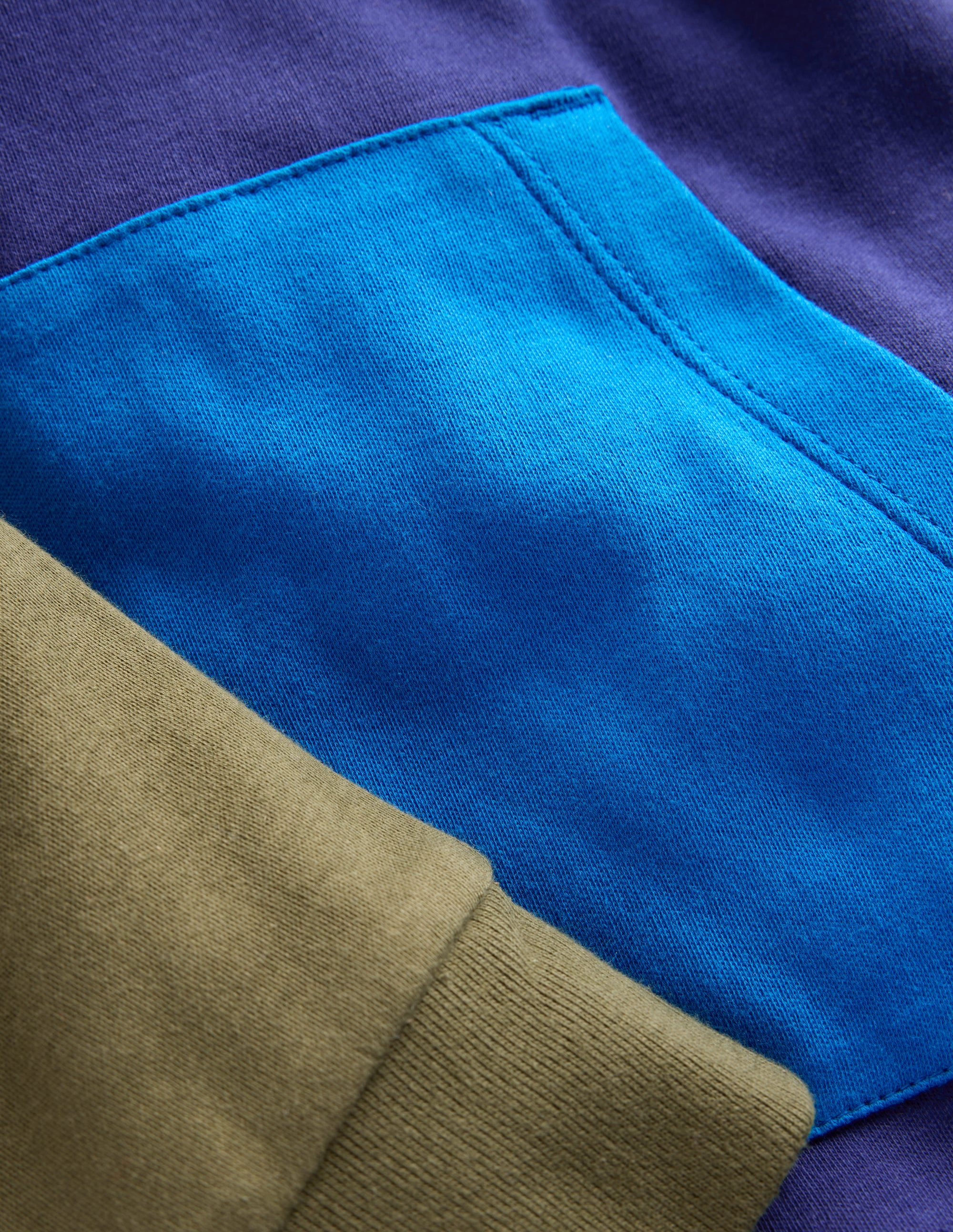 Mittelschwerer Kapuzenpullover-Steuerbordblau/Waldgrün - Image 6