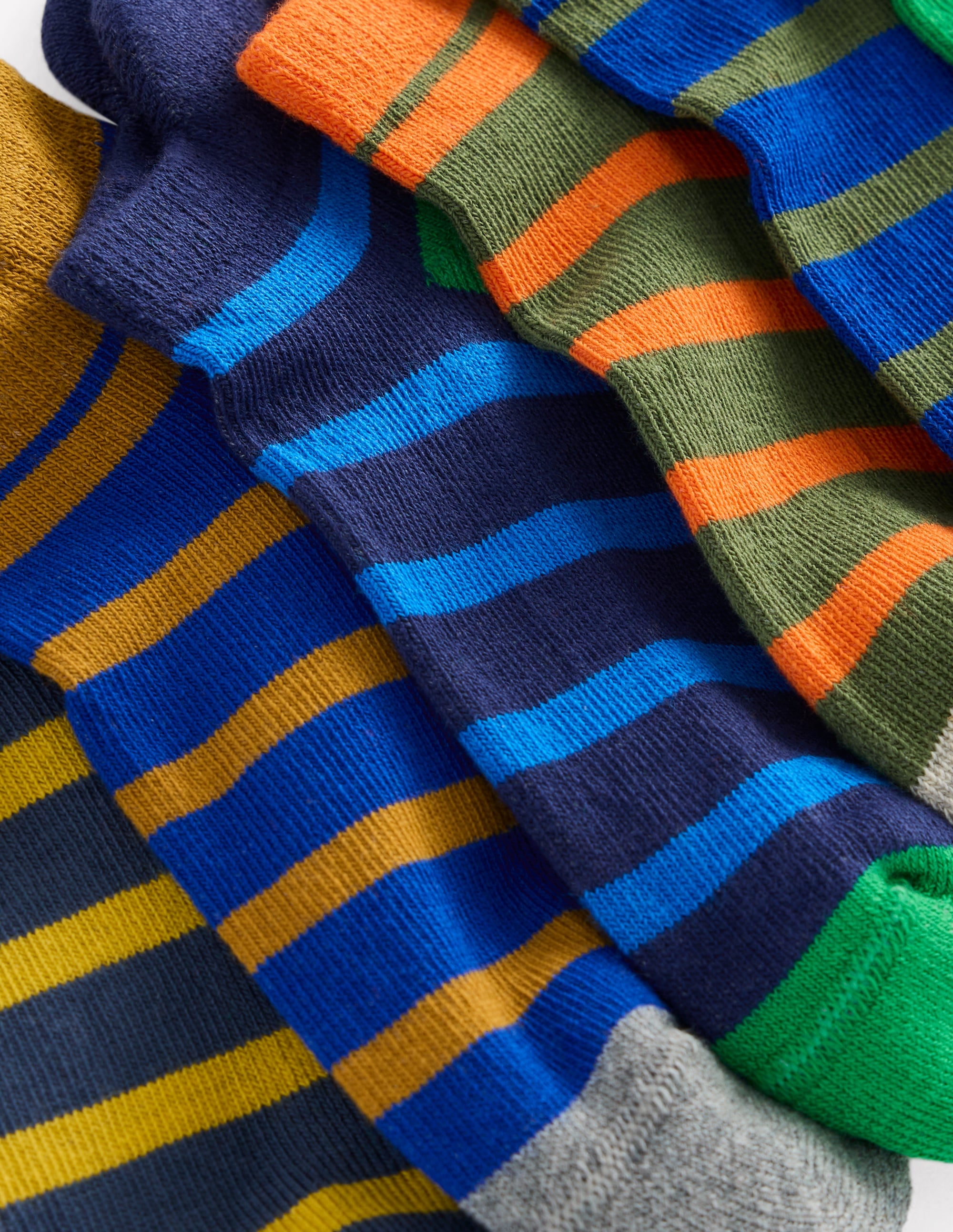 Sneakersocken im 7er-Pack-Bunt Bretonstreifen - Image 2