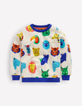 Sweat imprimé-Visages d'animaux multi