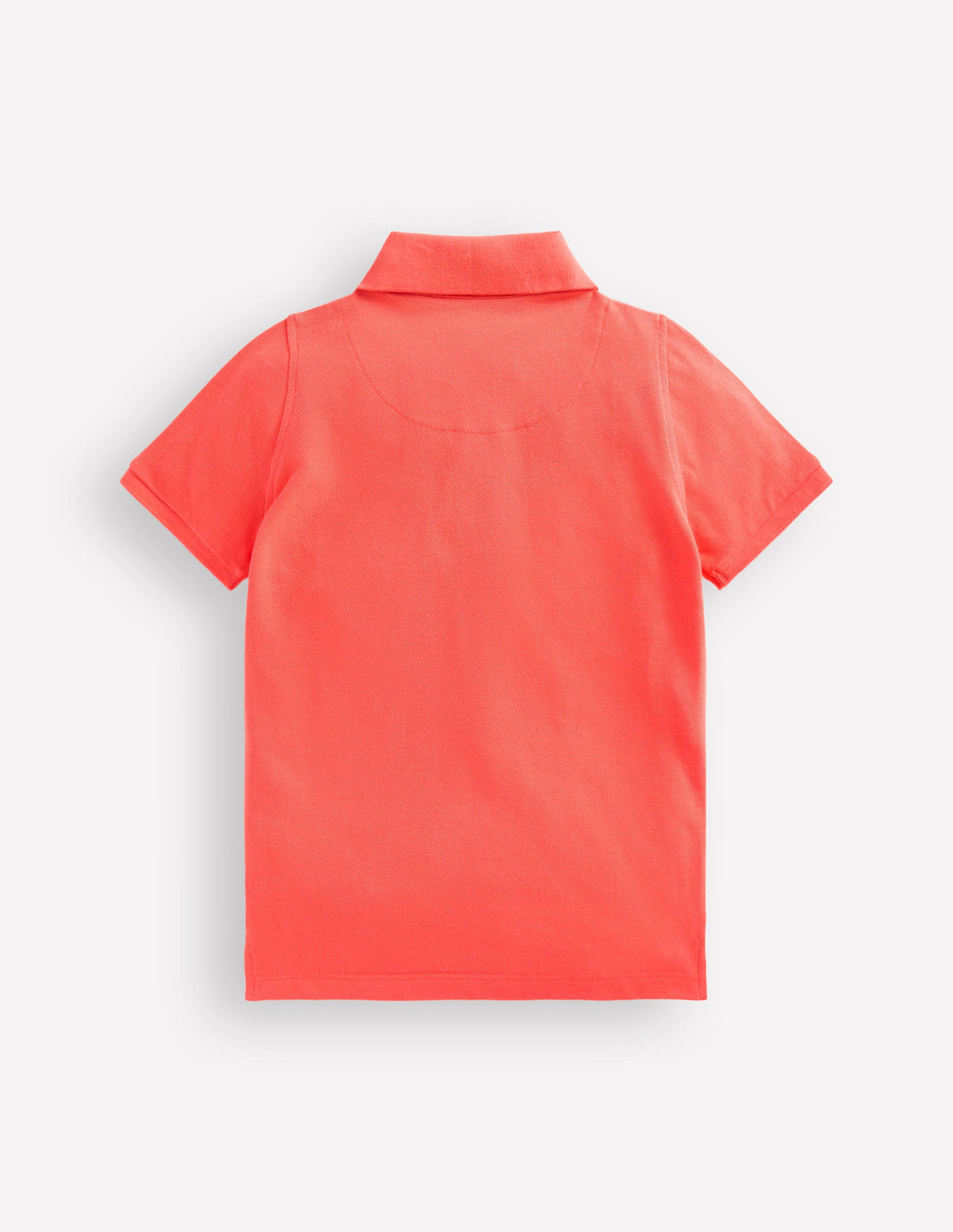 Piqué Polo Shirt-Coral Orange-2