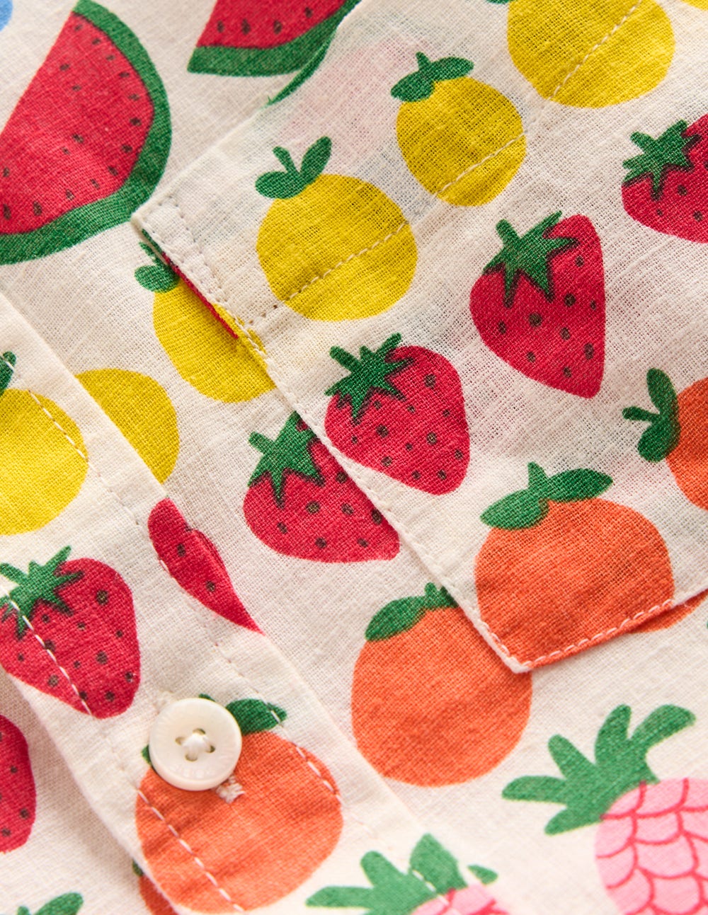 Hemd aus Baumwollleinen-Frucht Streifen-6