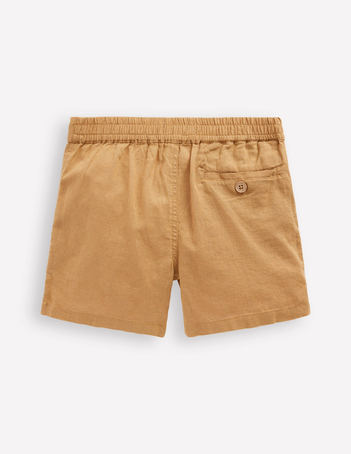 Shorts aus Baumwollleinen-Haselnussbraun-2