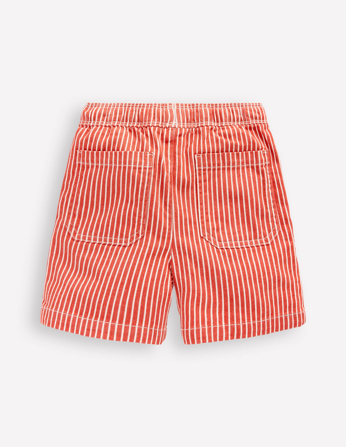 Baumwollshorts zum Hineinschlüpfen-Rot, Feine Streifen - Image 2