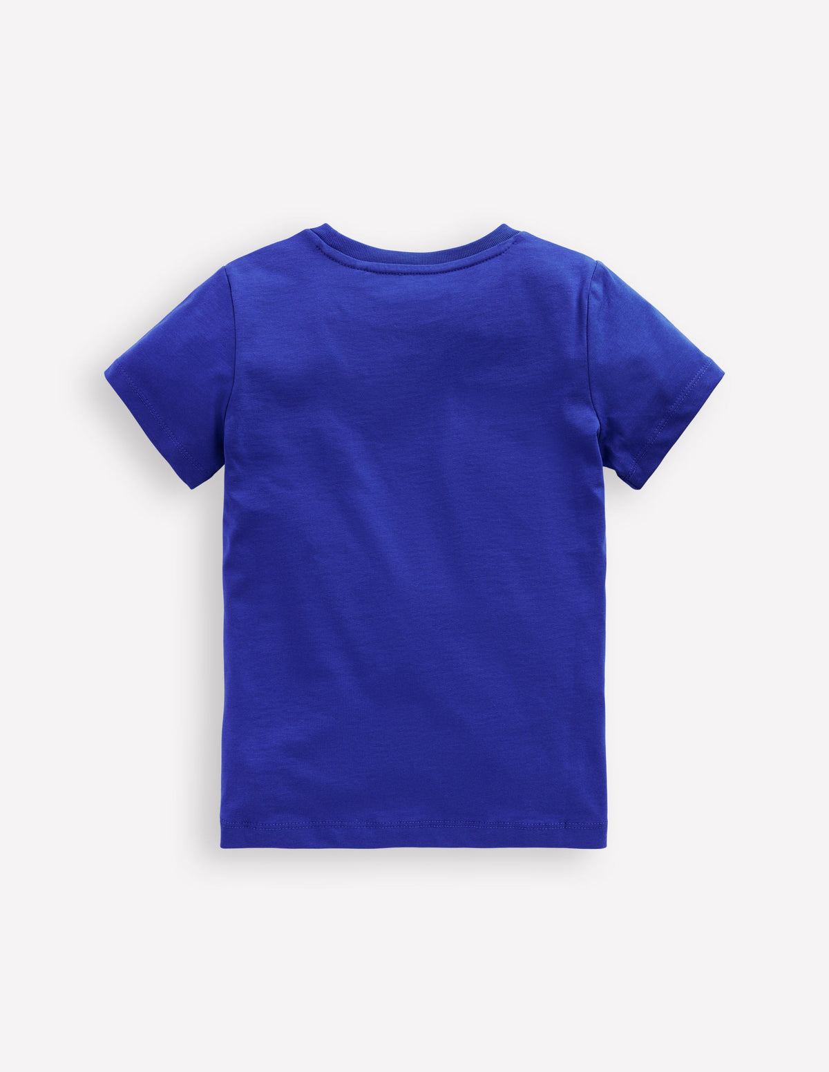 T-shirt manches courtes à imprimé riso-Poissons bleu héron - Image 4