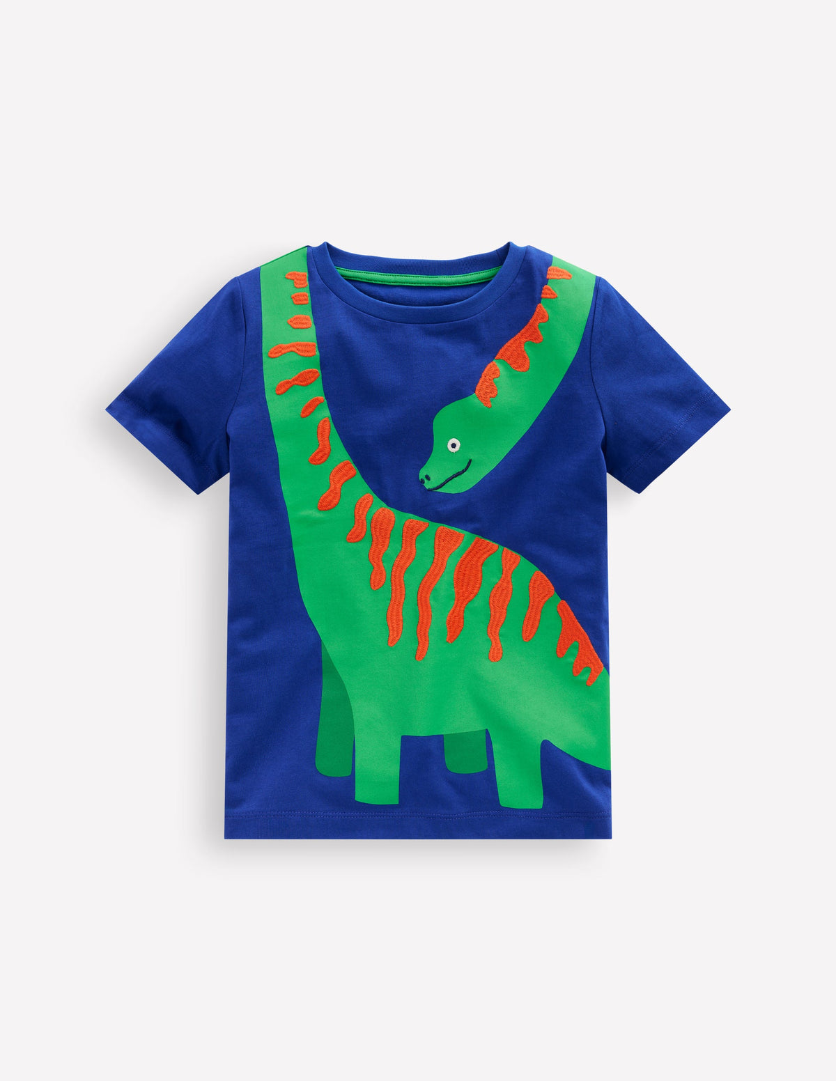 Fun Graphic T-shirt-Bright Blue Dino - Image 1