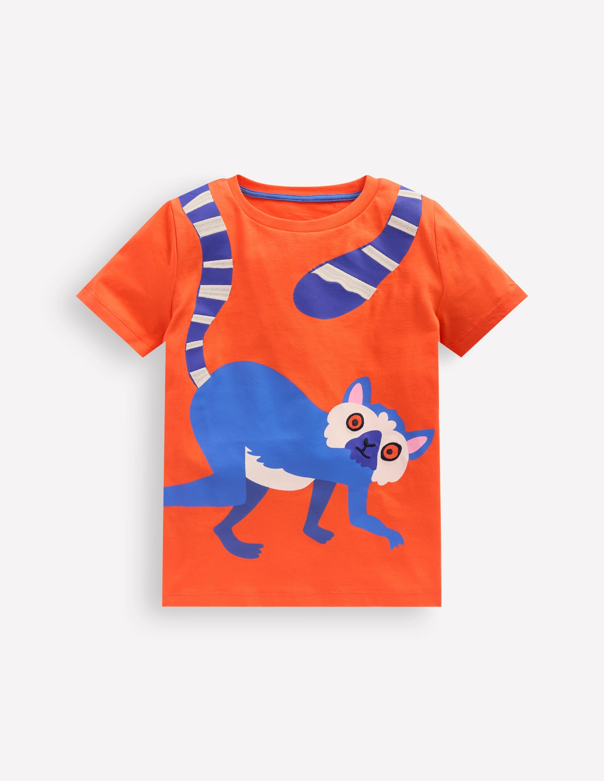 Fun Graphic T-shirt-Vermillion Orange Limur - Image 1