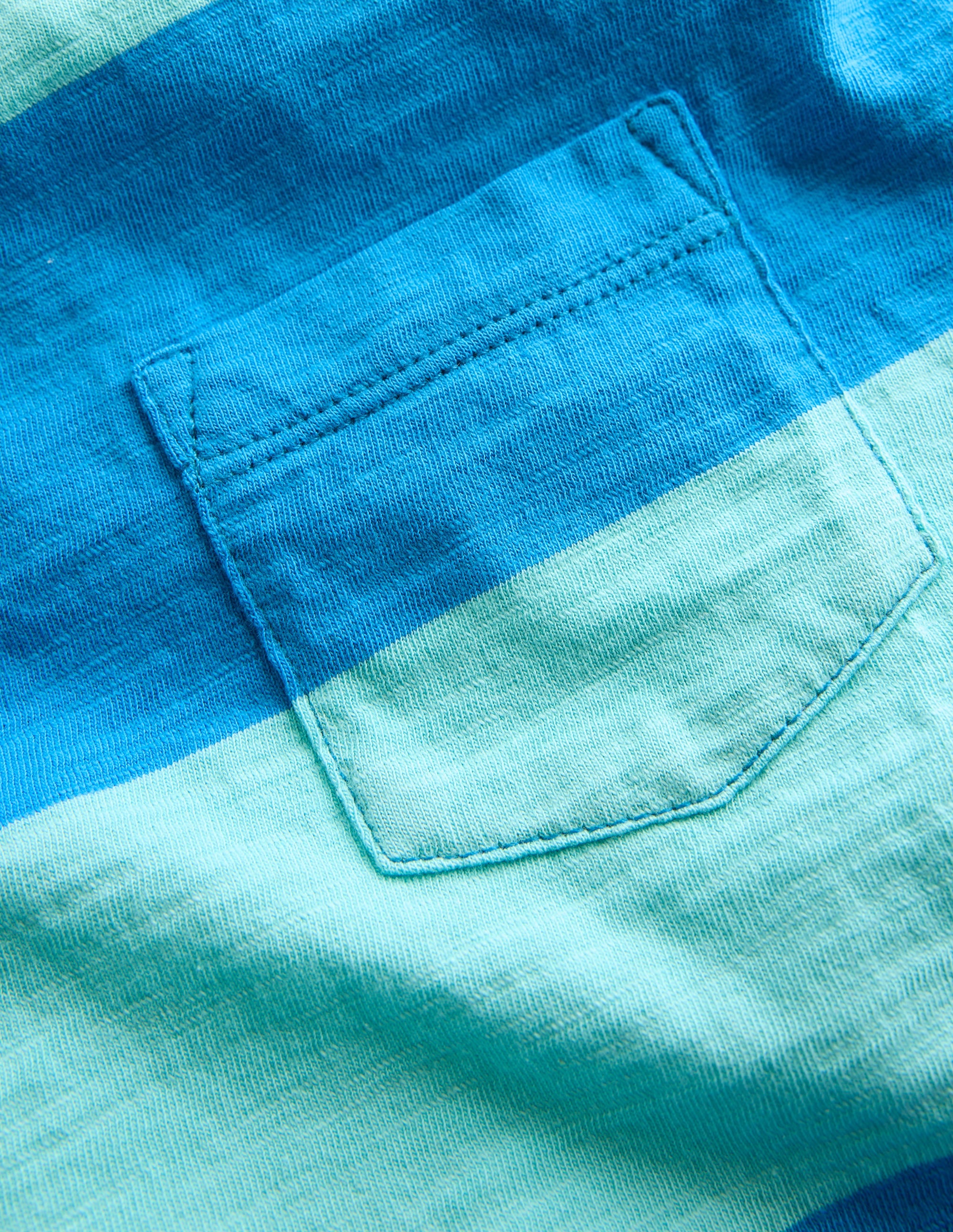 T-shirt manches courtes pour tous les jours-Plage des Barbades/passerin indigo - Image 3