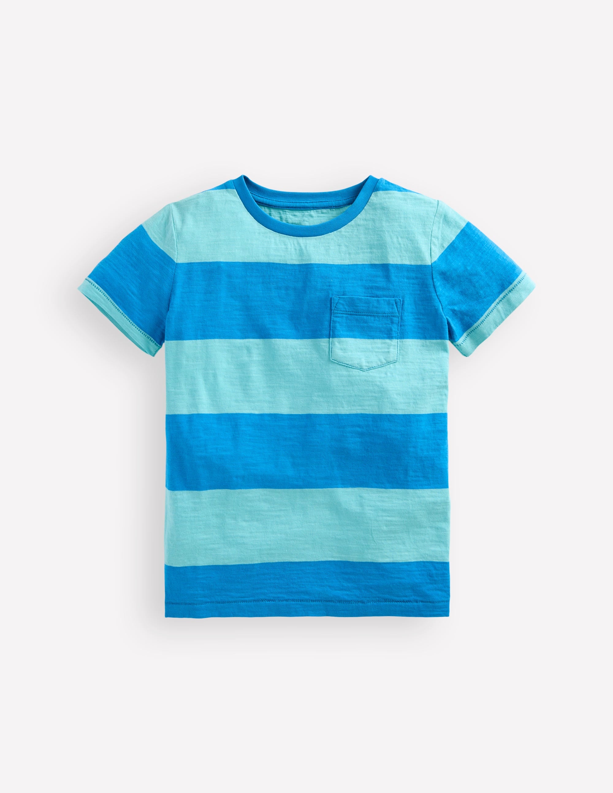 T-shirt manches courtes pour tous les jours-Plage des Barbades/passerin indigo - Image 1