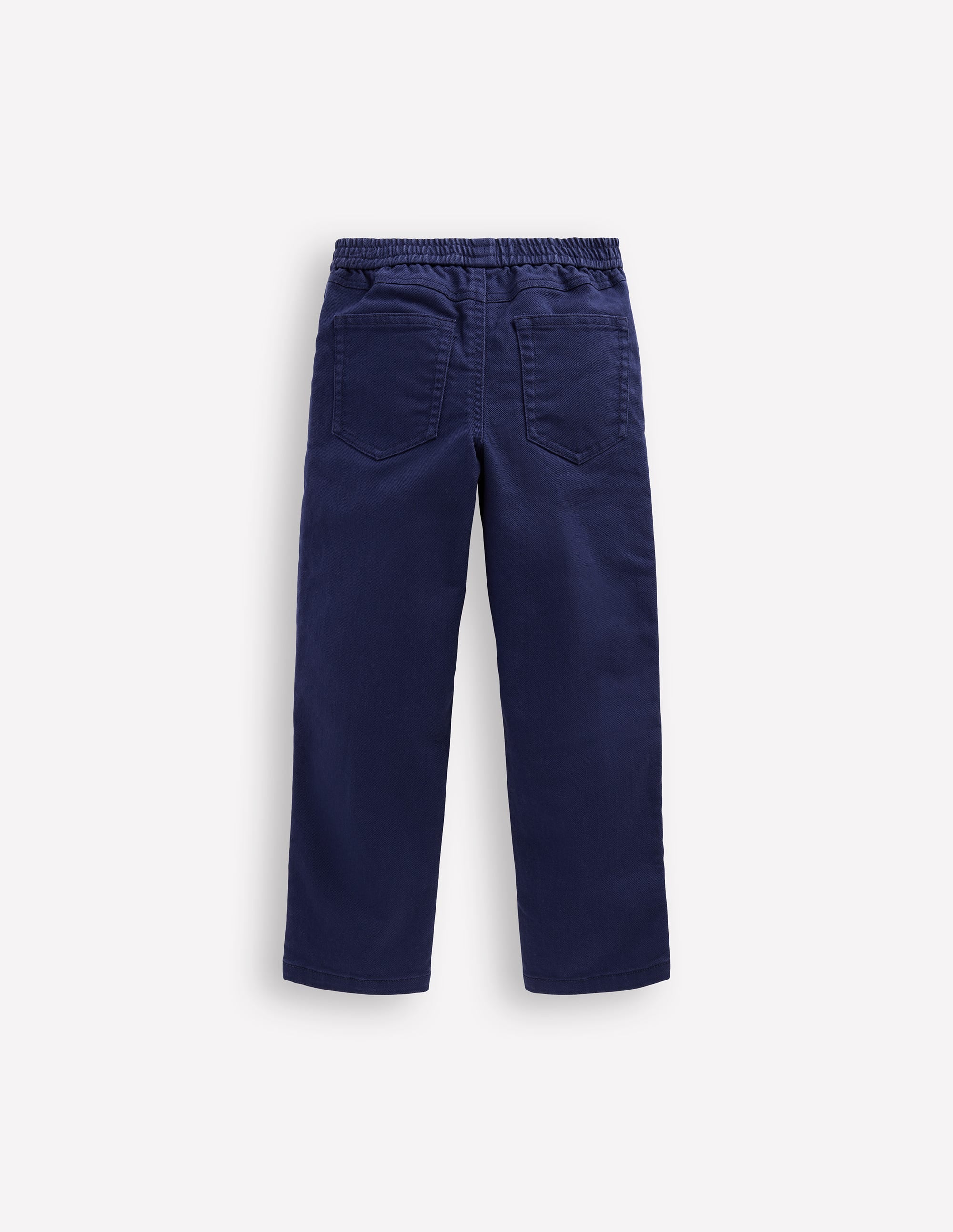 Pantalon à enfiler en coton-Bleu Marine - Image 2