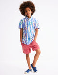 Chemise fun en coton-Rayures étoilées