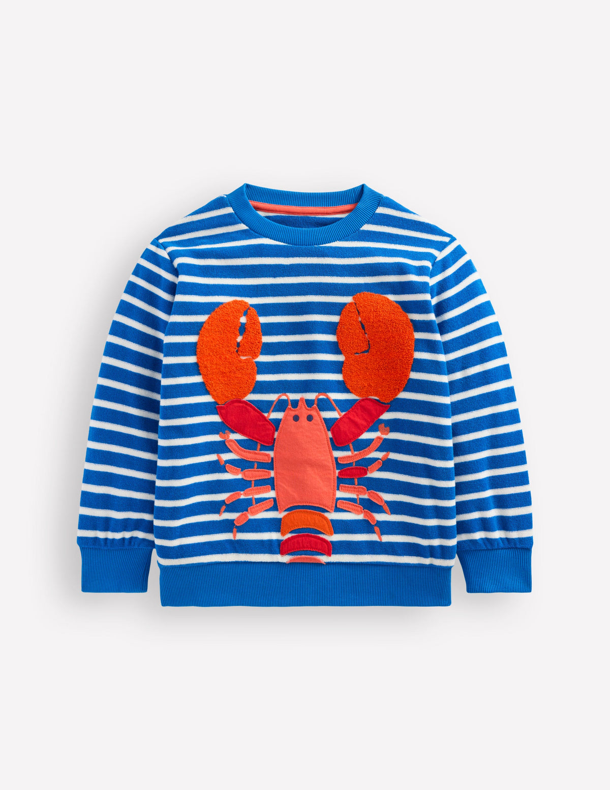 Sweat en éponge fun-Homard bleu et ivoire - Image 1