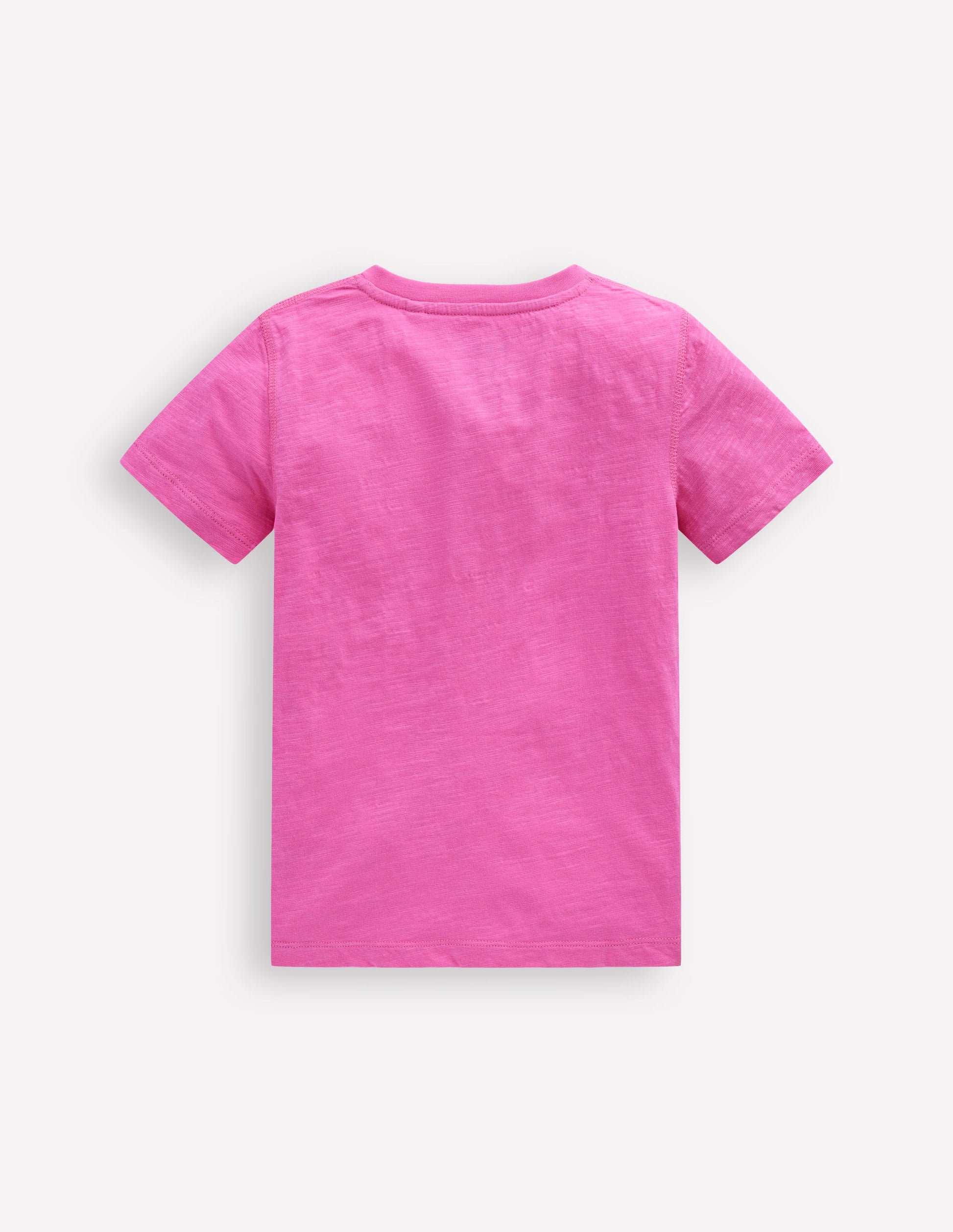 T-shirt manches courtes à col tunisien-Fraise-2